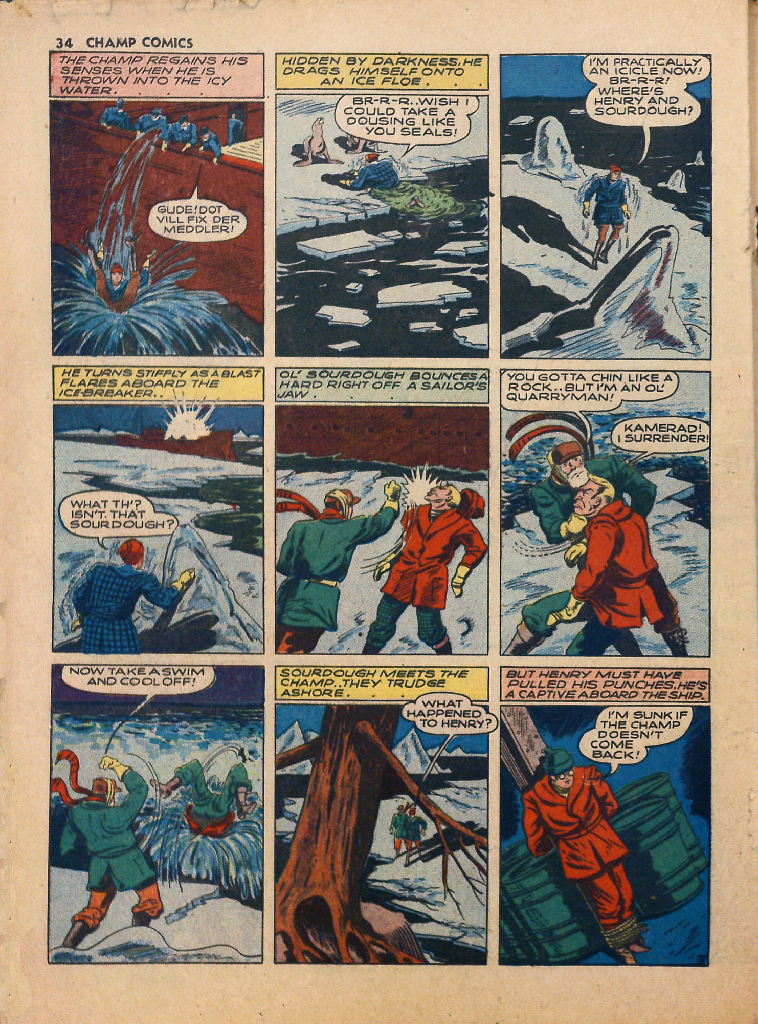 Read online Champ Comics comic -  Issue #14 - 36