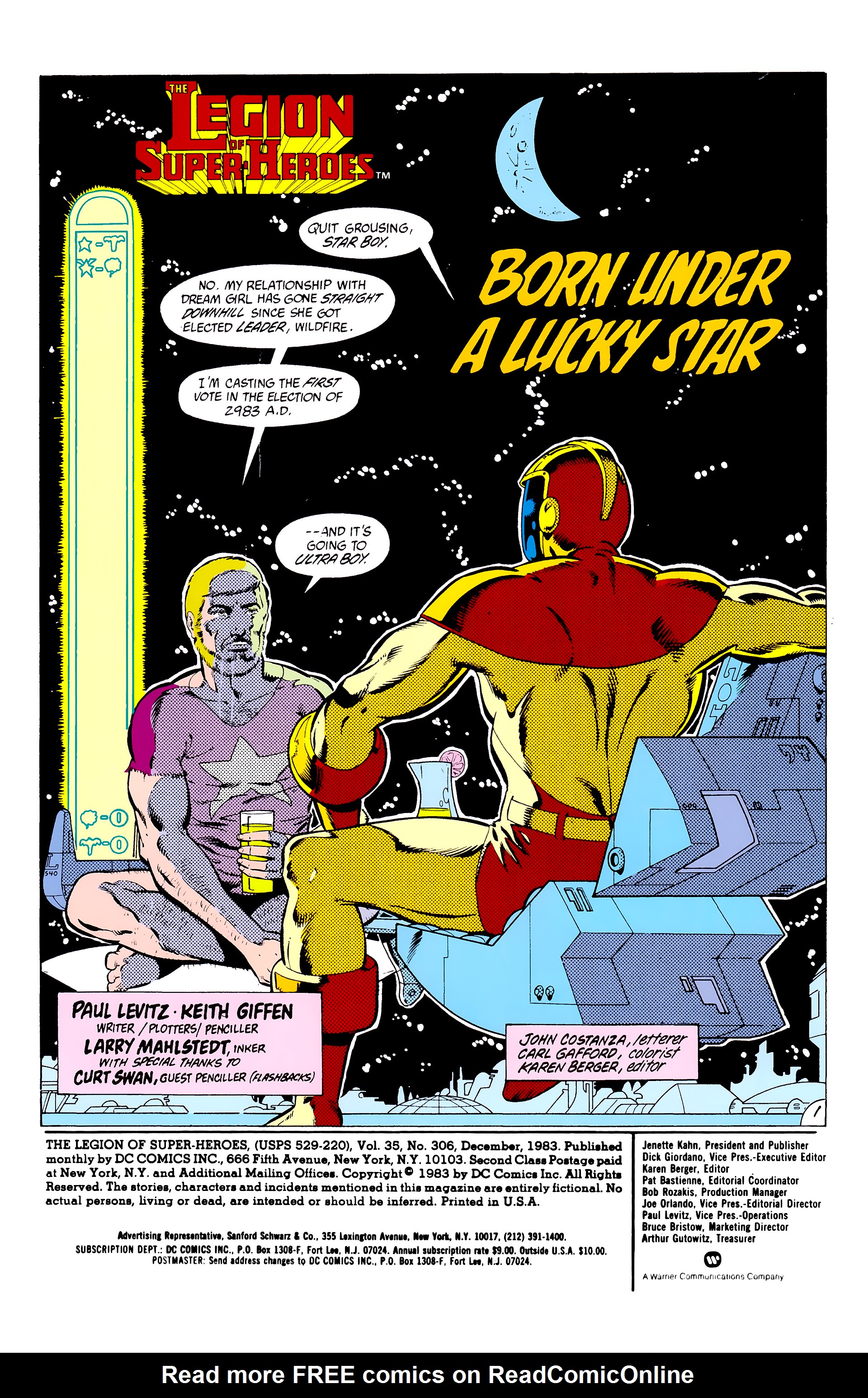 Read online Legion of Super-Heroes (1980) comic -  Issue #306 - 2