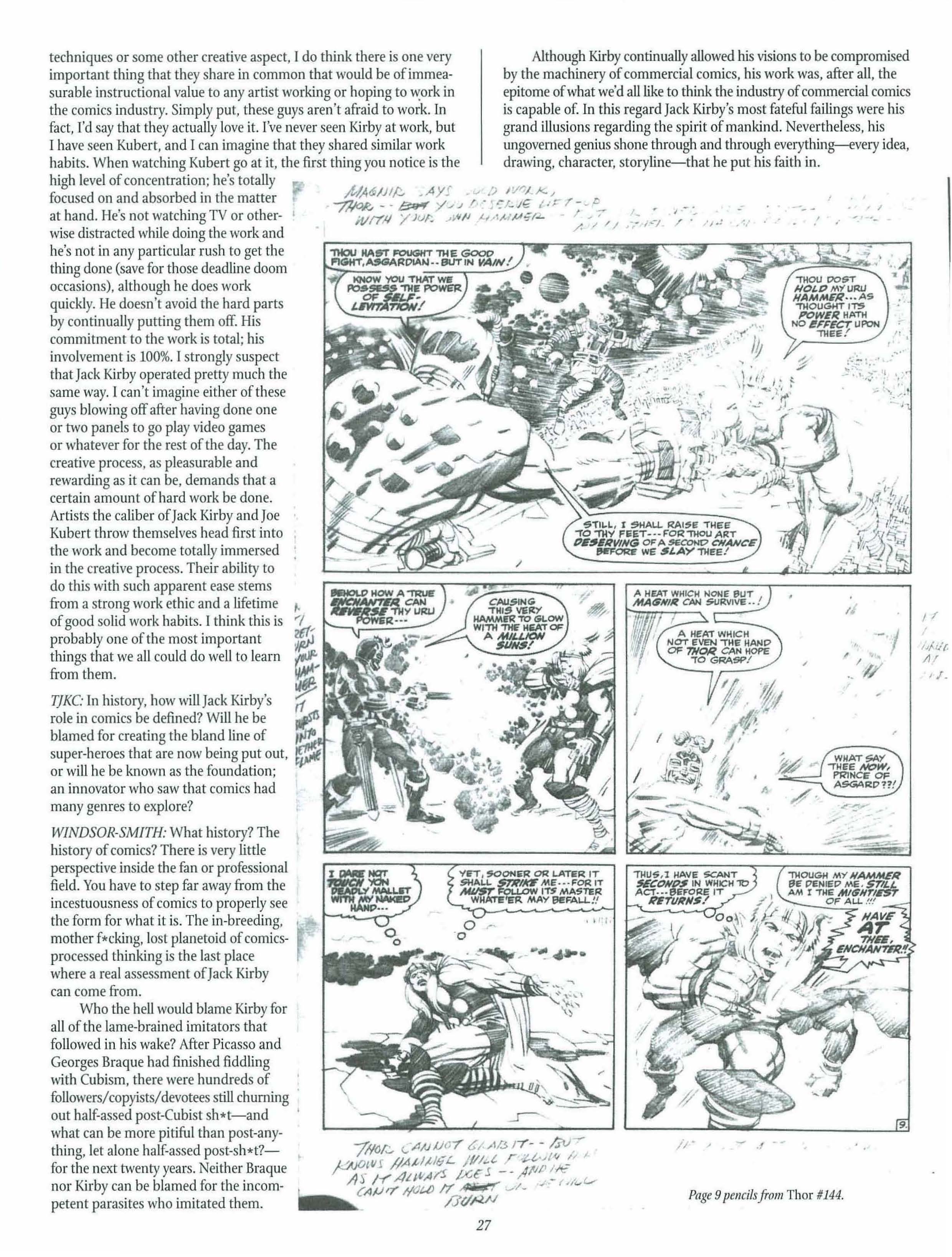 Read online The Jack Kirby Collector comic -  Issue #27 - 27