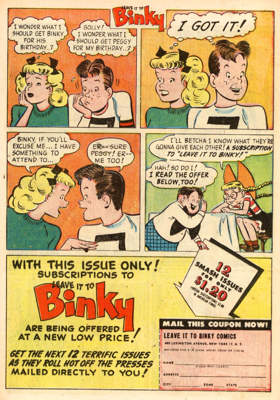 Read online Leave it to Binky comic -  Issue #7 - 19