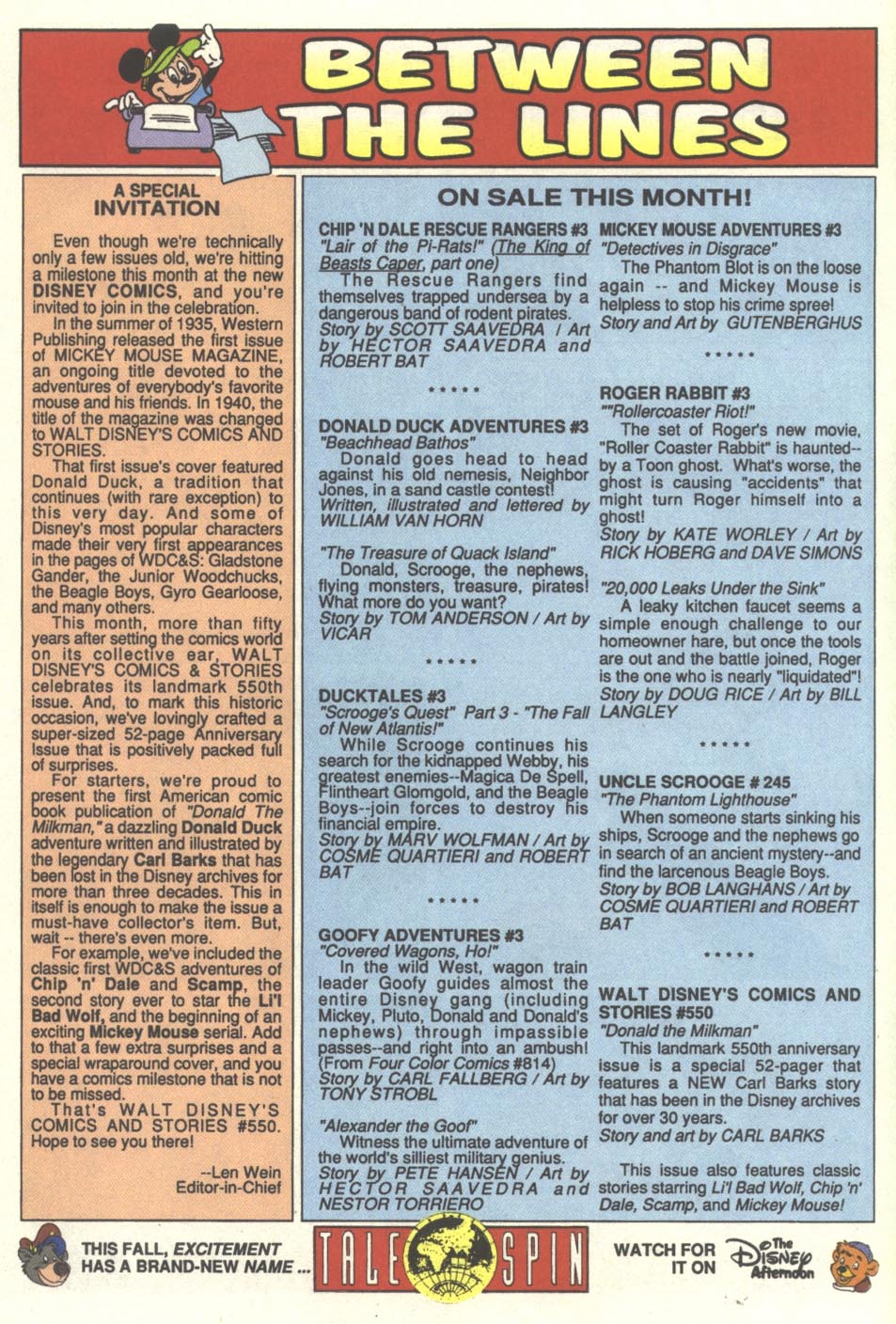 Read online Walt Disney's Comics and Stories comic -  Issue #550 - 10