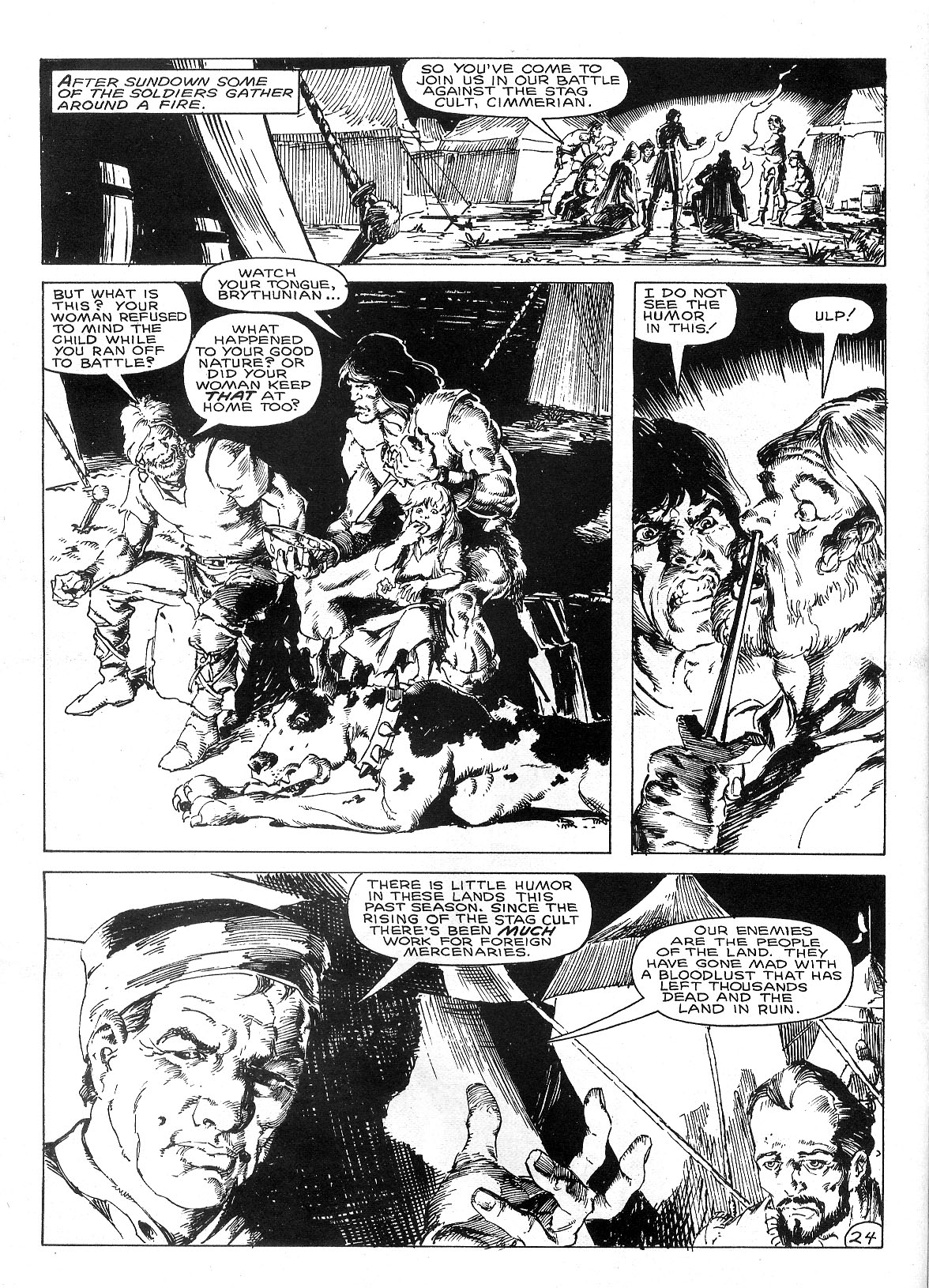 Read online The Savage Sword Of Conan comic -  Issue #145 - 30