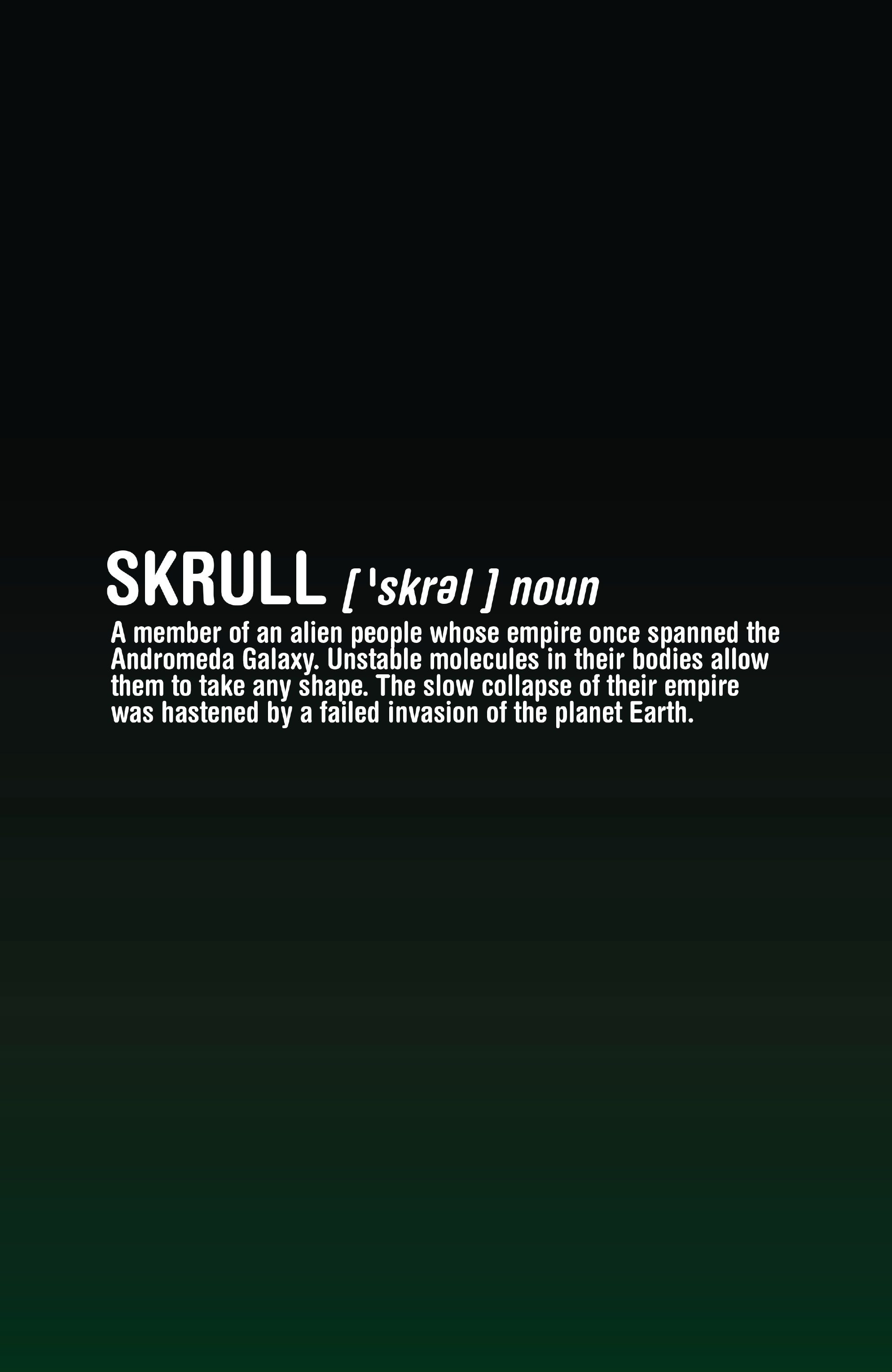 Read online Meet the Skrulls comic -  Issue #1 - 2