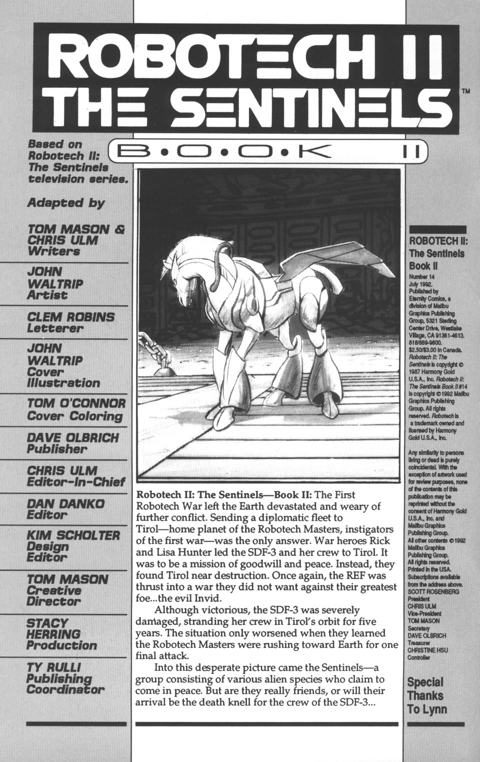<{ $series->title }} issue Robotech II: The Sentinels Book 2 Issue #14 - Page 2