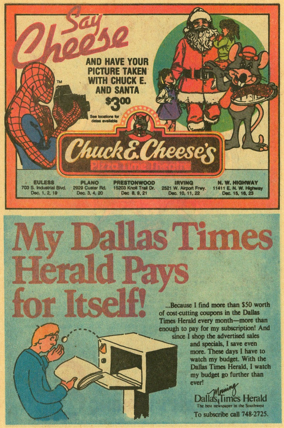 Read online Spider-Man: Christmas in Dallas (Dallas Times Herald Giveaway) comic -  Issue # Full - 17