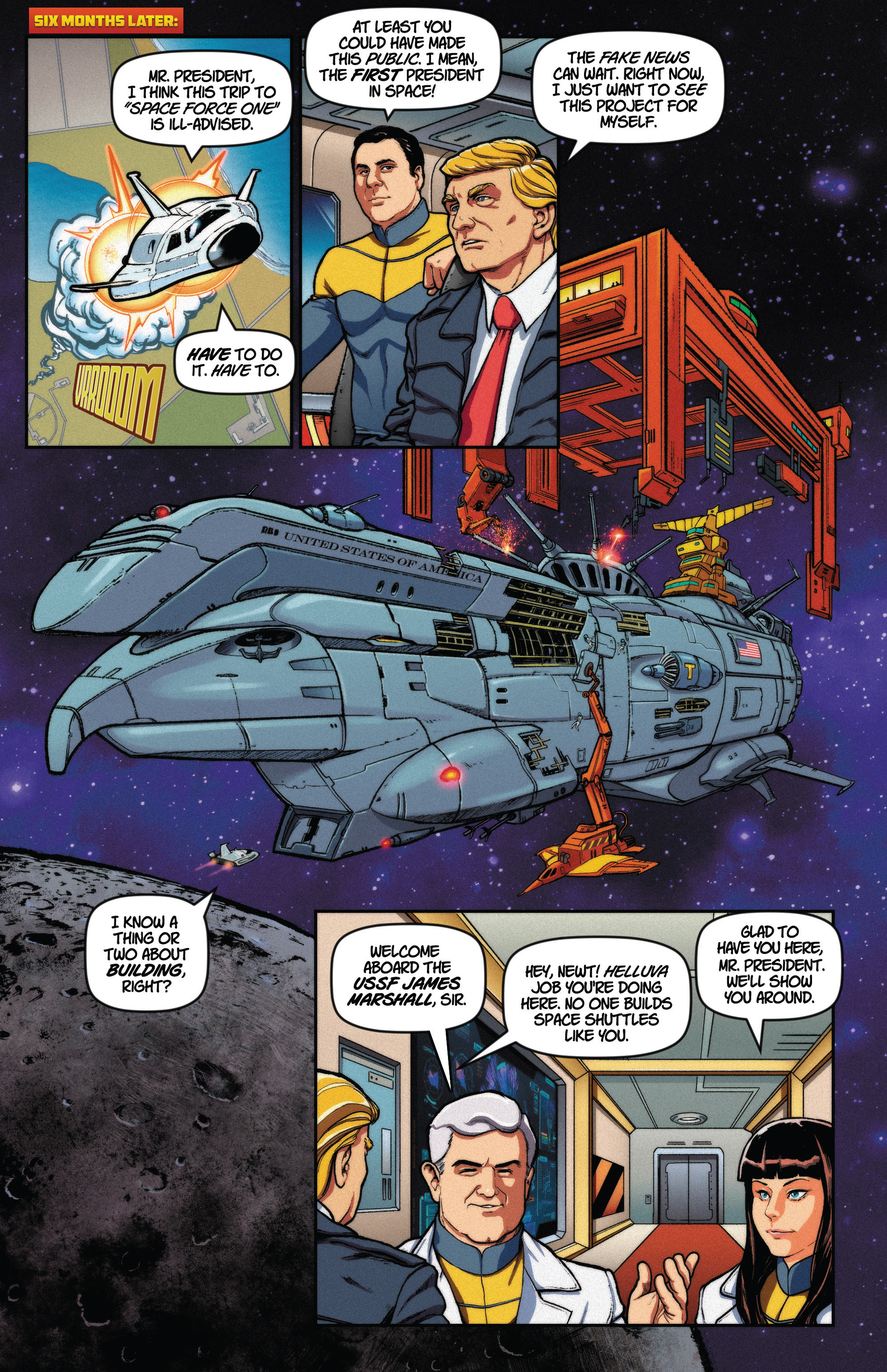 Read online Trump's Space Force comic -  Issue # Full - 12
