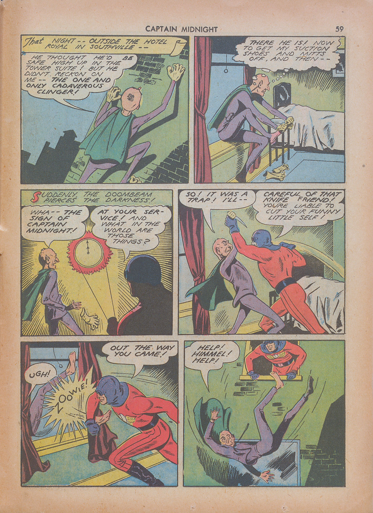 Read online Captain Midnight (1942) comic -  Issue #7 - 59