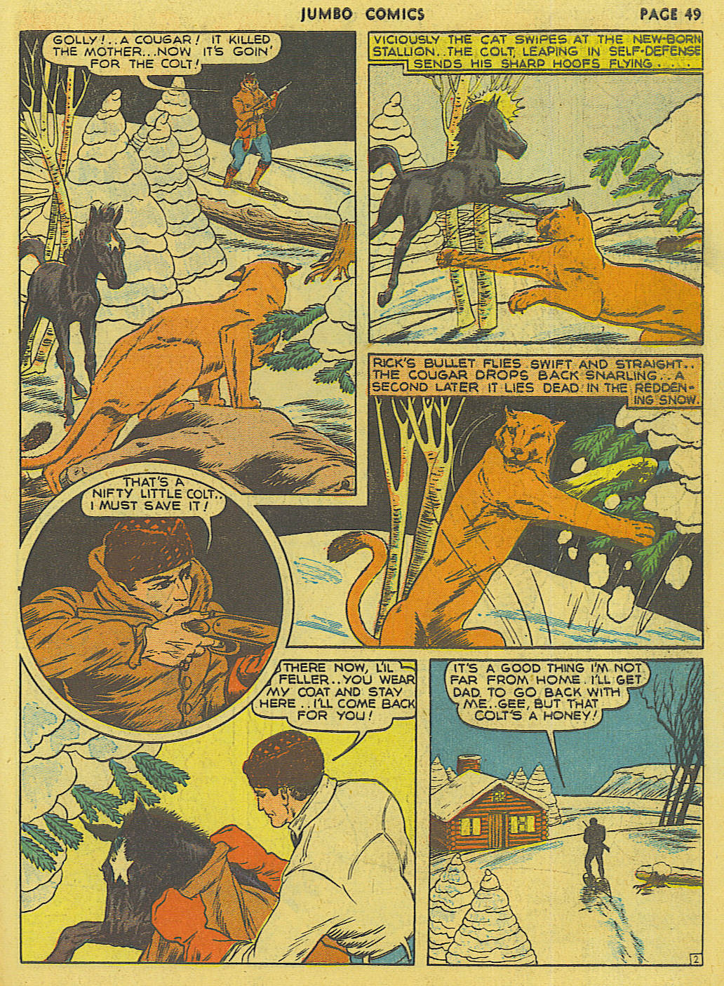 Read online Jumbo Comics comic -  Issue #25 - 51