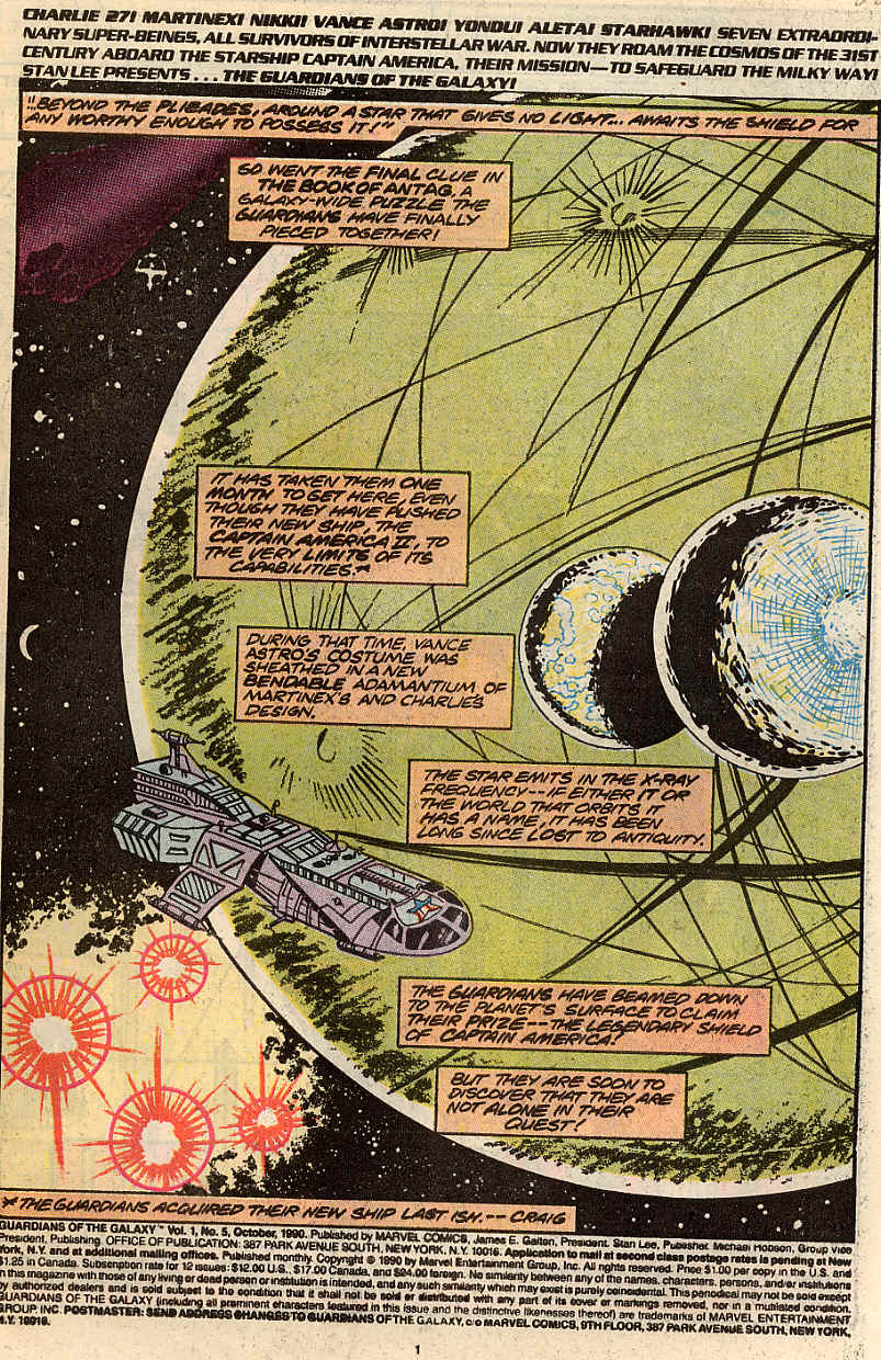 Read online Guardians of the Galaxy (1990) comic -  Issue #5 - 2