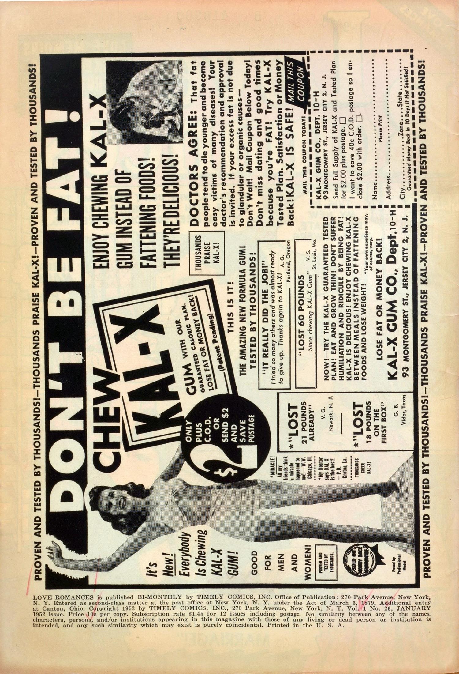 Read online Love Romances comic -  Issue #26 - 2