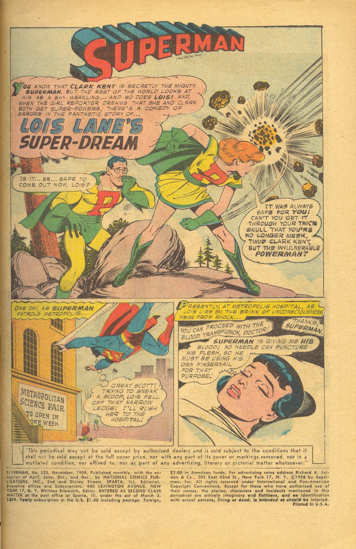 Read online Superman (1939) comic -  Issue #125 - 3