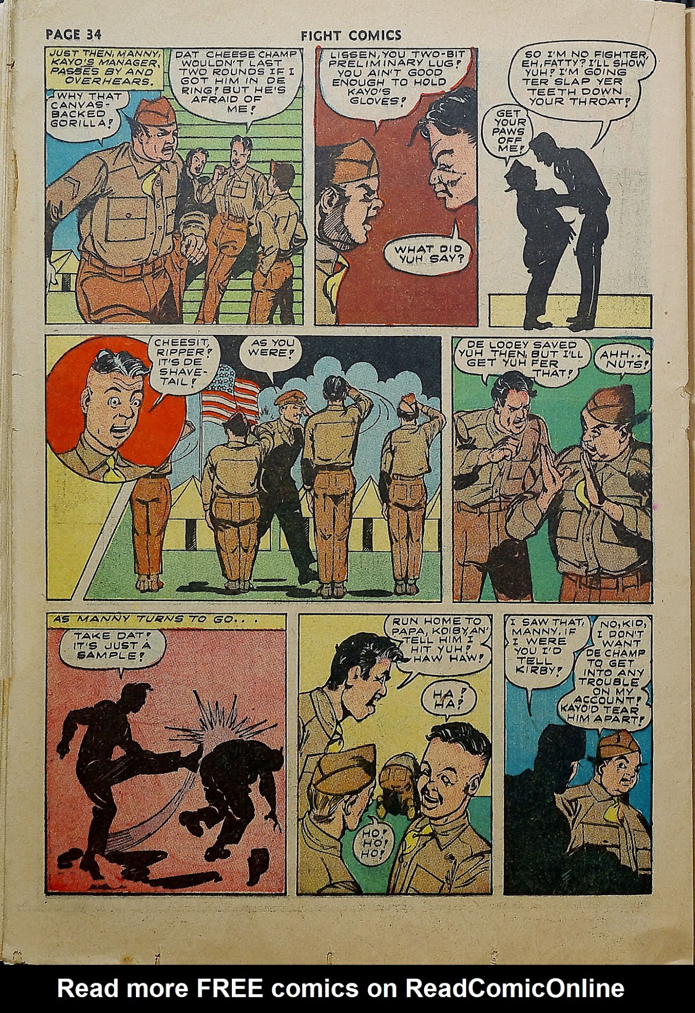 Read online Fight Comics comic -  Issue #25 - 36