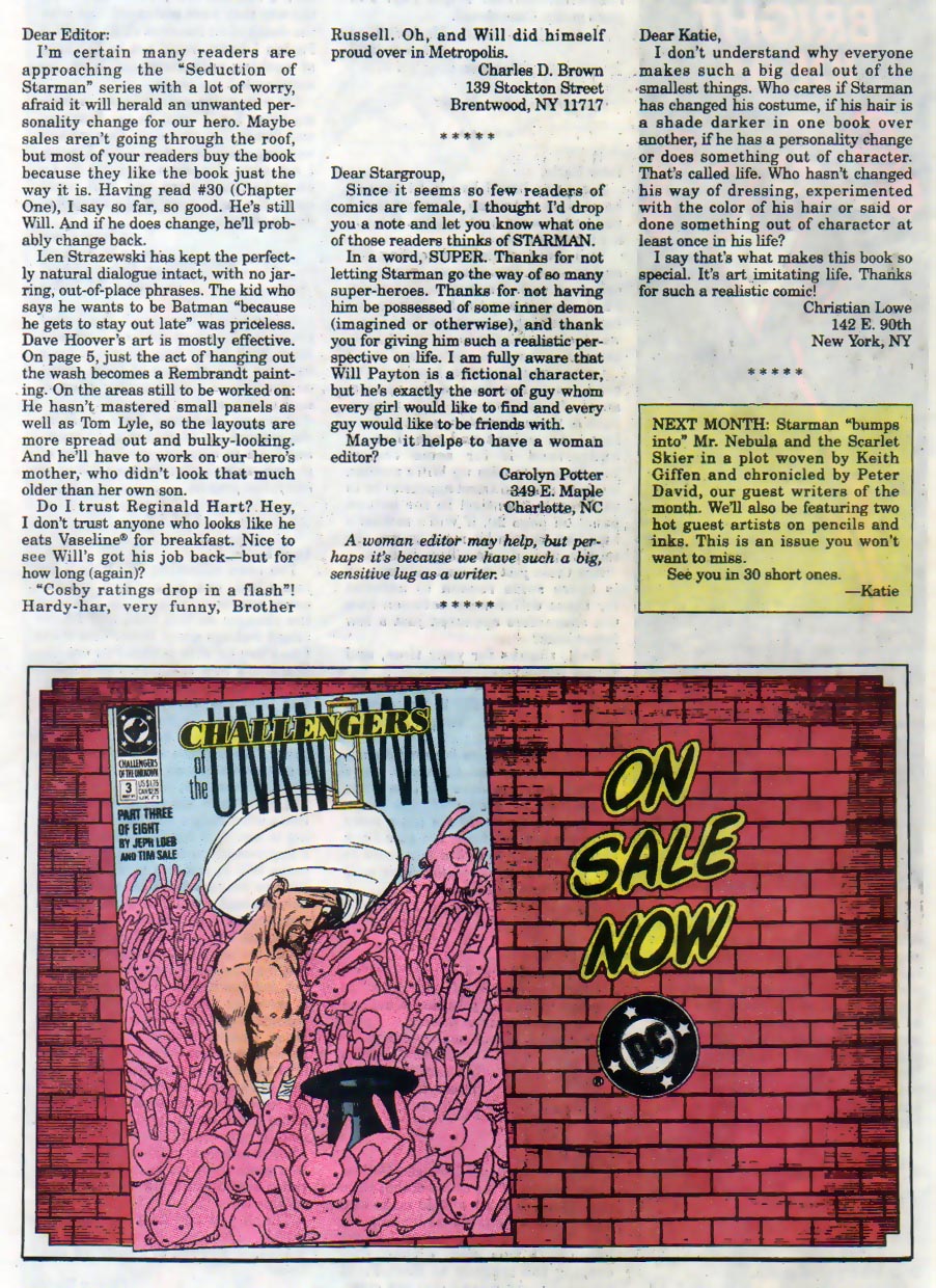 Read online Starman (1988) comic -  Issue #34 - 25