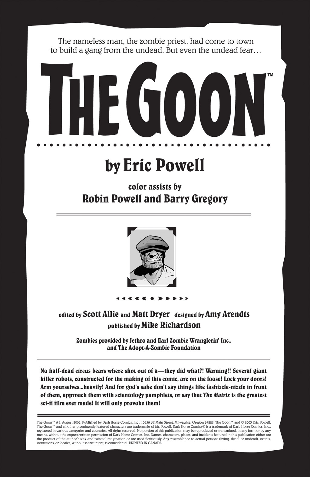 Read online The Goon (2003) comic -  Issue #2 - 2