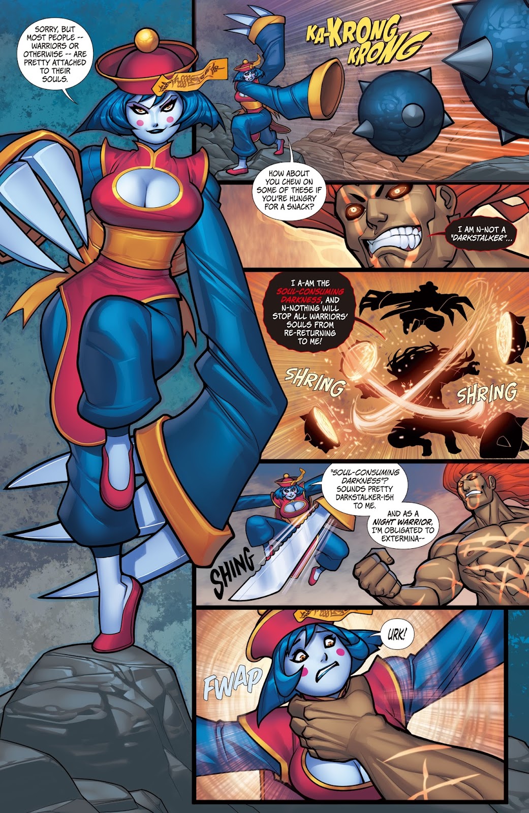 Street Fighter VS Darkstalkers issue 6 - Page 22