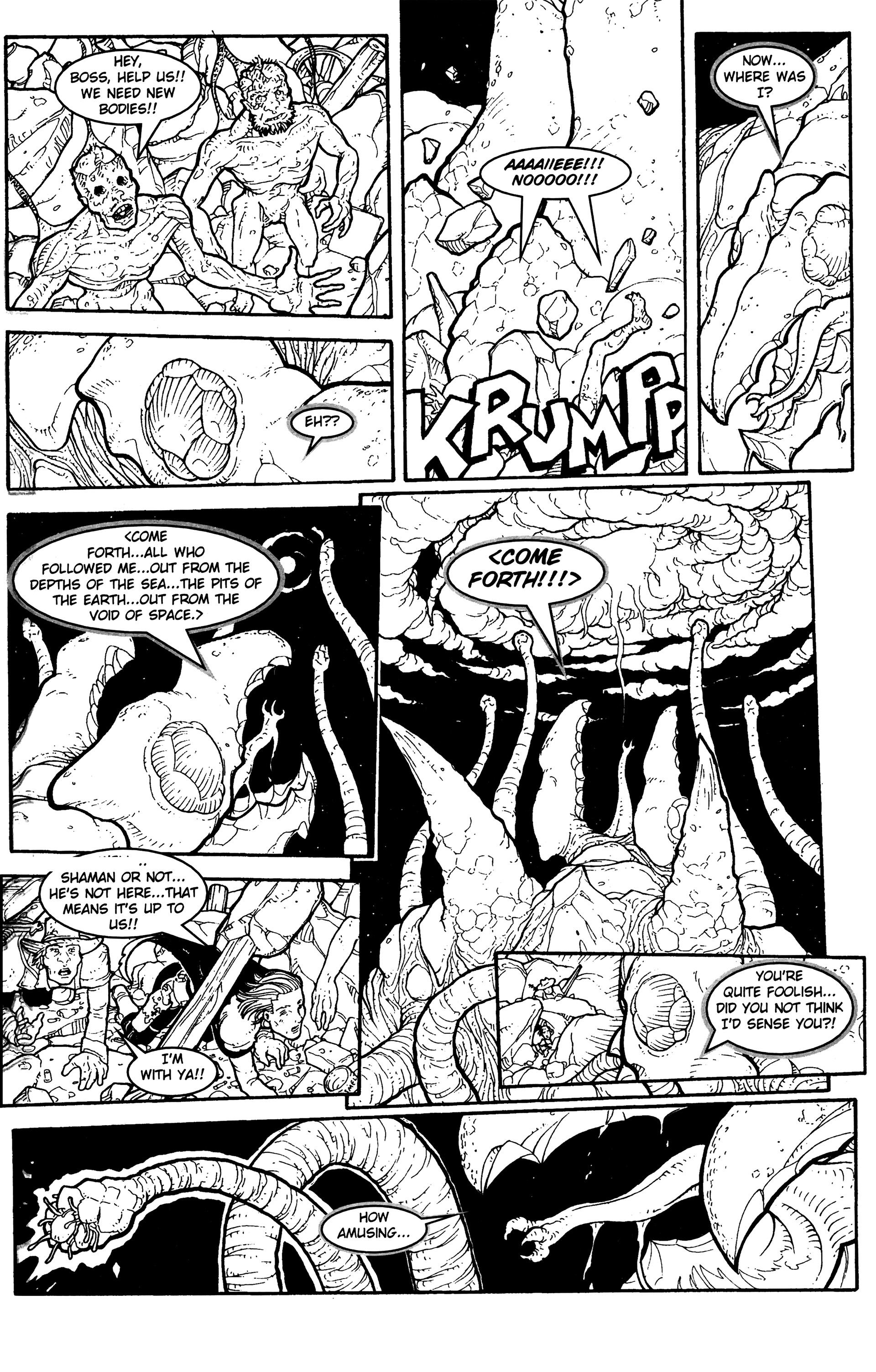 Read online Warrior Nun: Black & White comic -  Issue #17 - 10