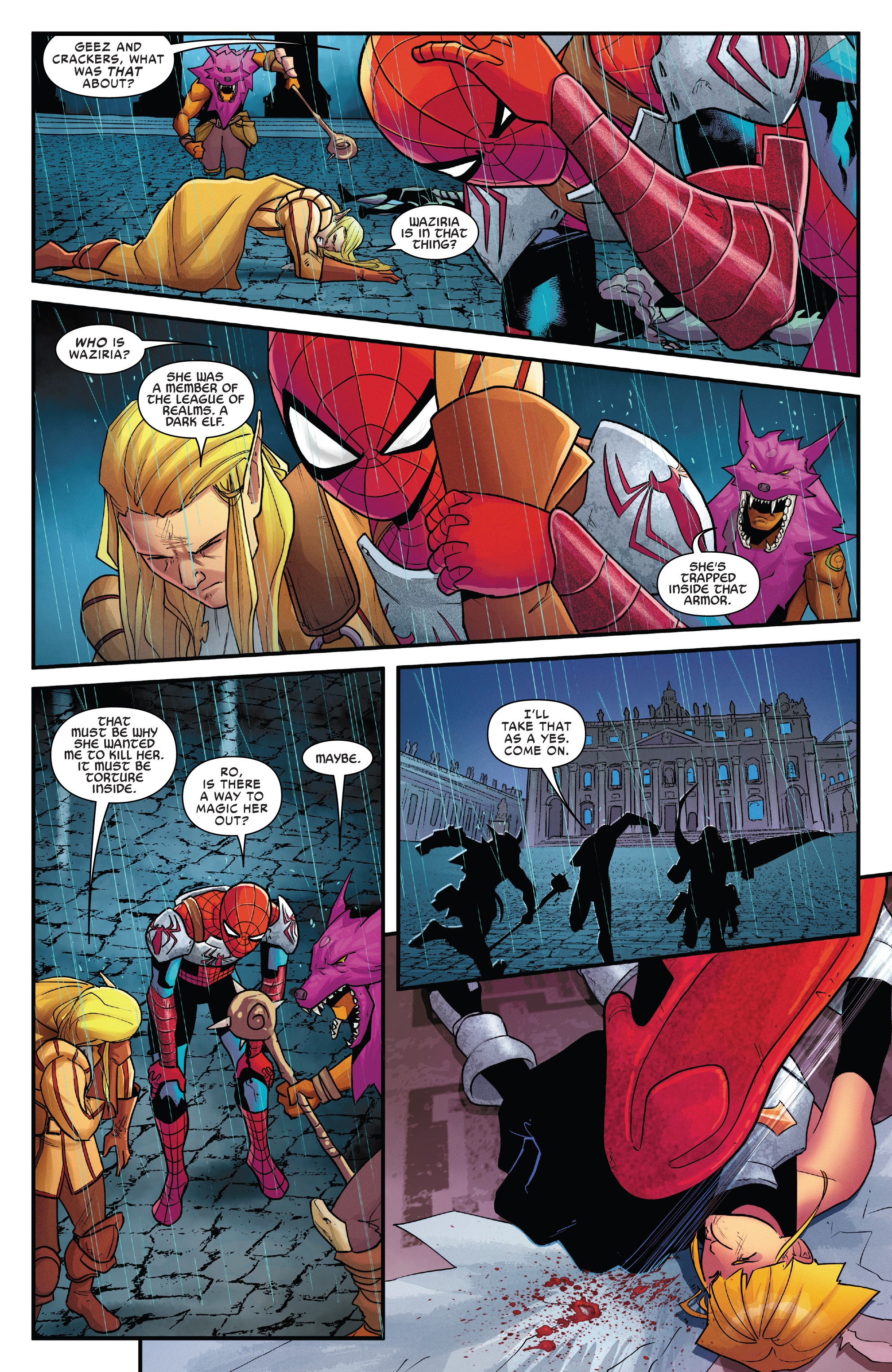 Read online War of the Realms: Spider-Man & the League of Realms comic -  Issue #3 - 16