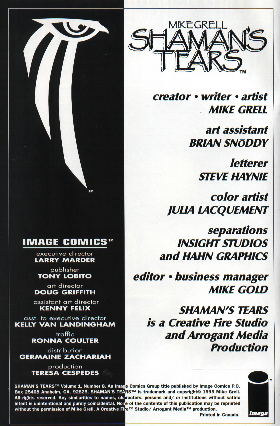 Read online Shaman's Tears comic -  Issue #8 - 2