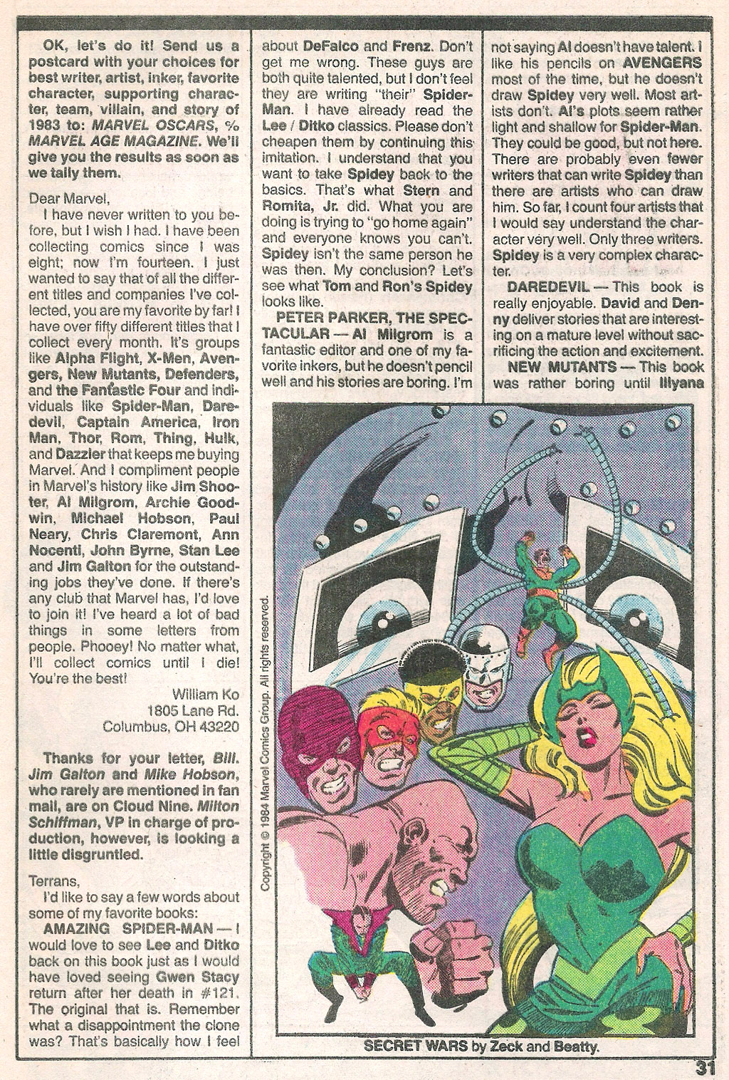 Read online Marvel Age comic -  Issue #22 - 33