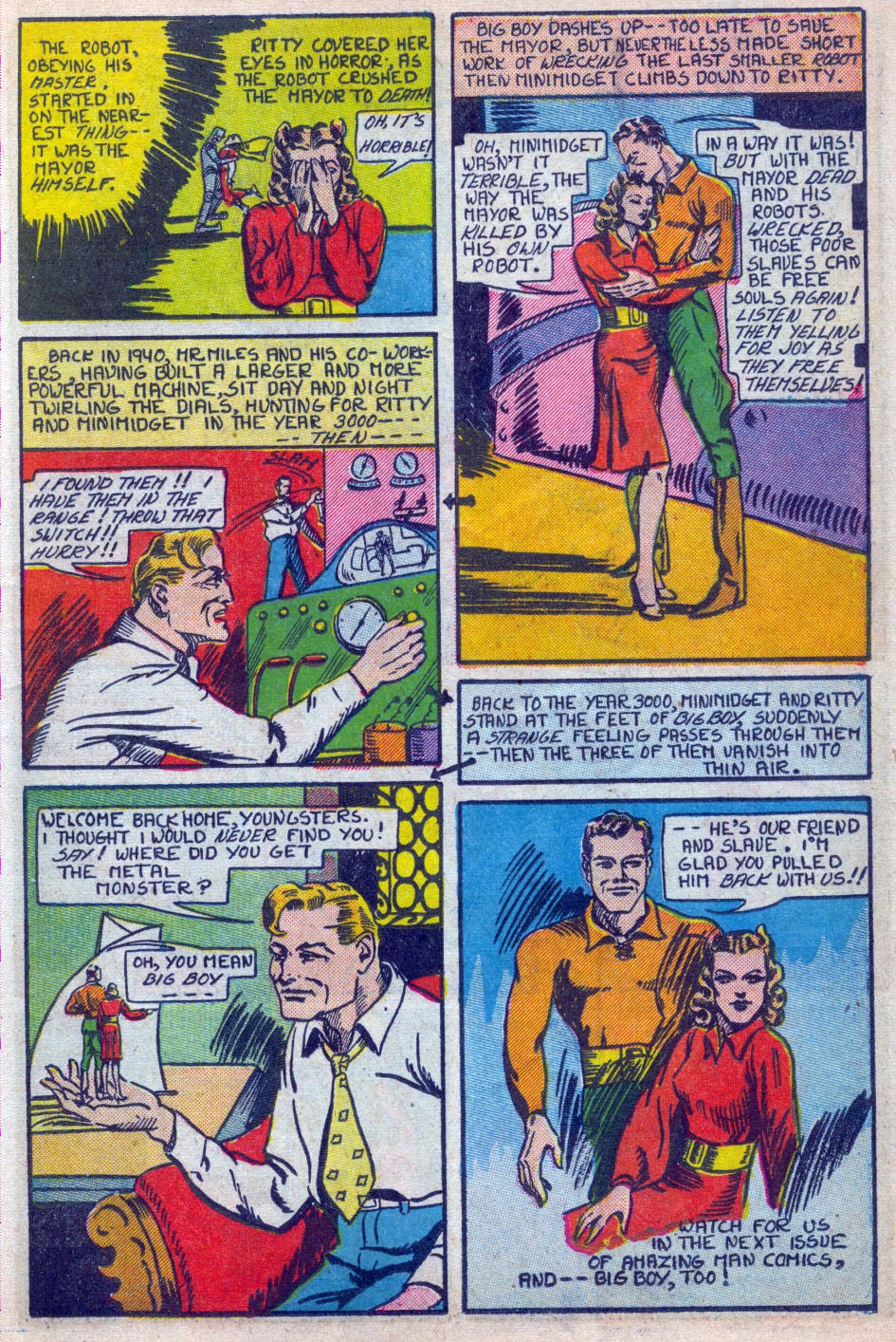 Read online Amazing Man Comics comic -  Issue #15 - 18