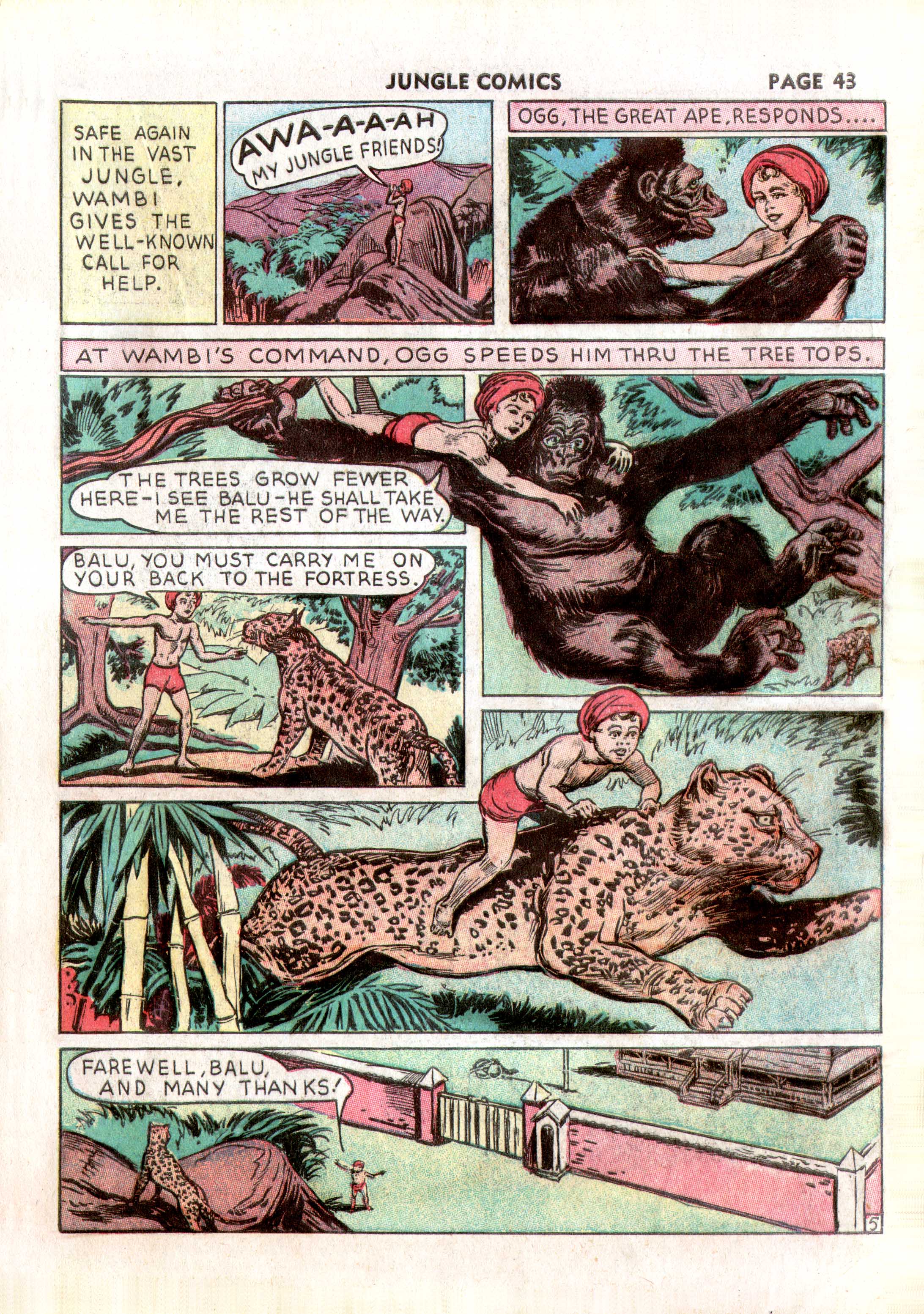 Read online Jungle Comics comic -  Issue #2 - 45