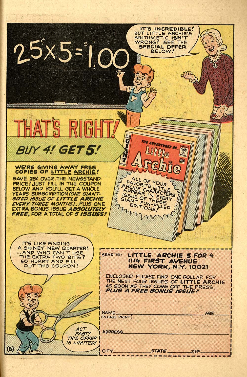 Read online The Adventures of Little Archie comic -  Issue #42 - 51