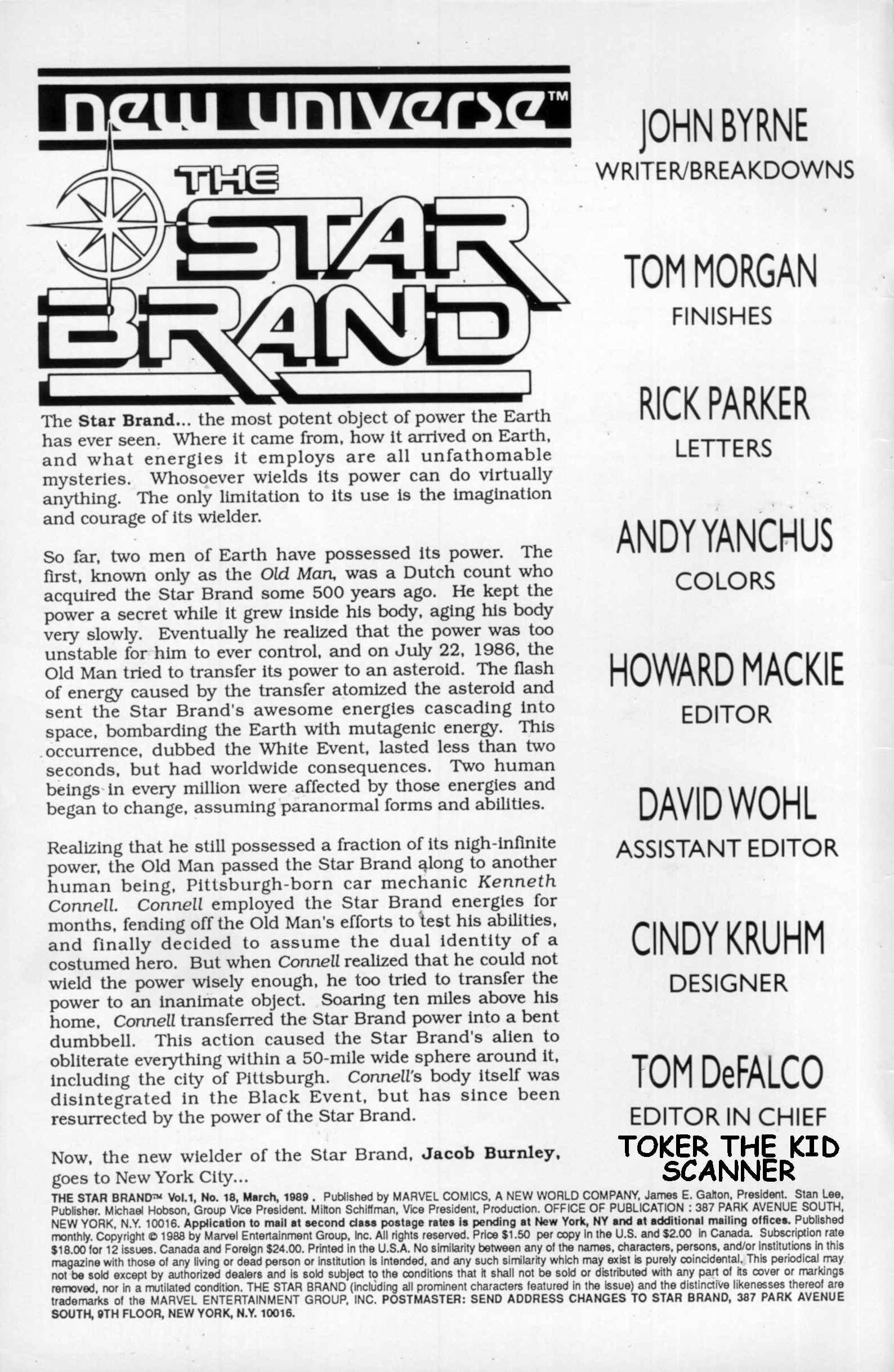 Read online Star Brand comic -  Issue #18 - 2