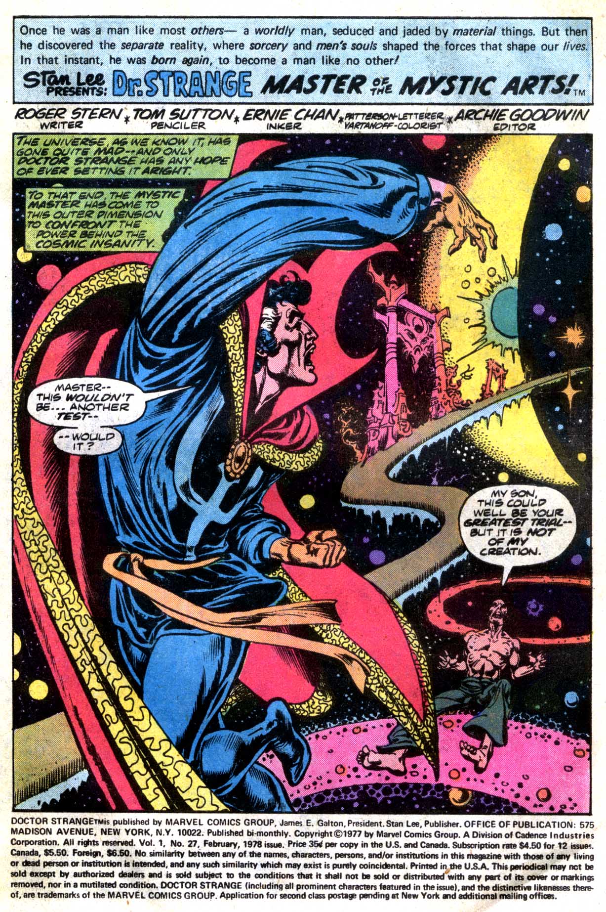 Read online Doctor Strange (1974) comic -  Issue #27 - 2