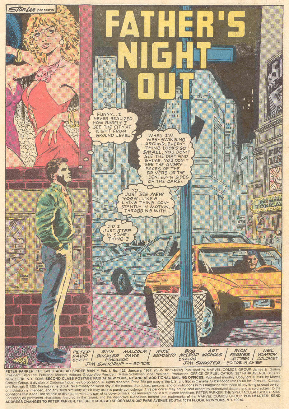 Read online The Spectacular Spider-Man (1976) comic -  Issue #122 - 2