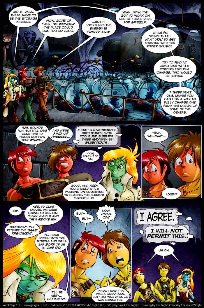 Read online Girl Genius (2002) comic -  Issue #9 - 118