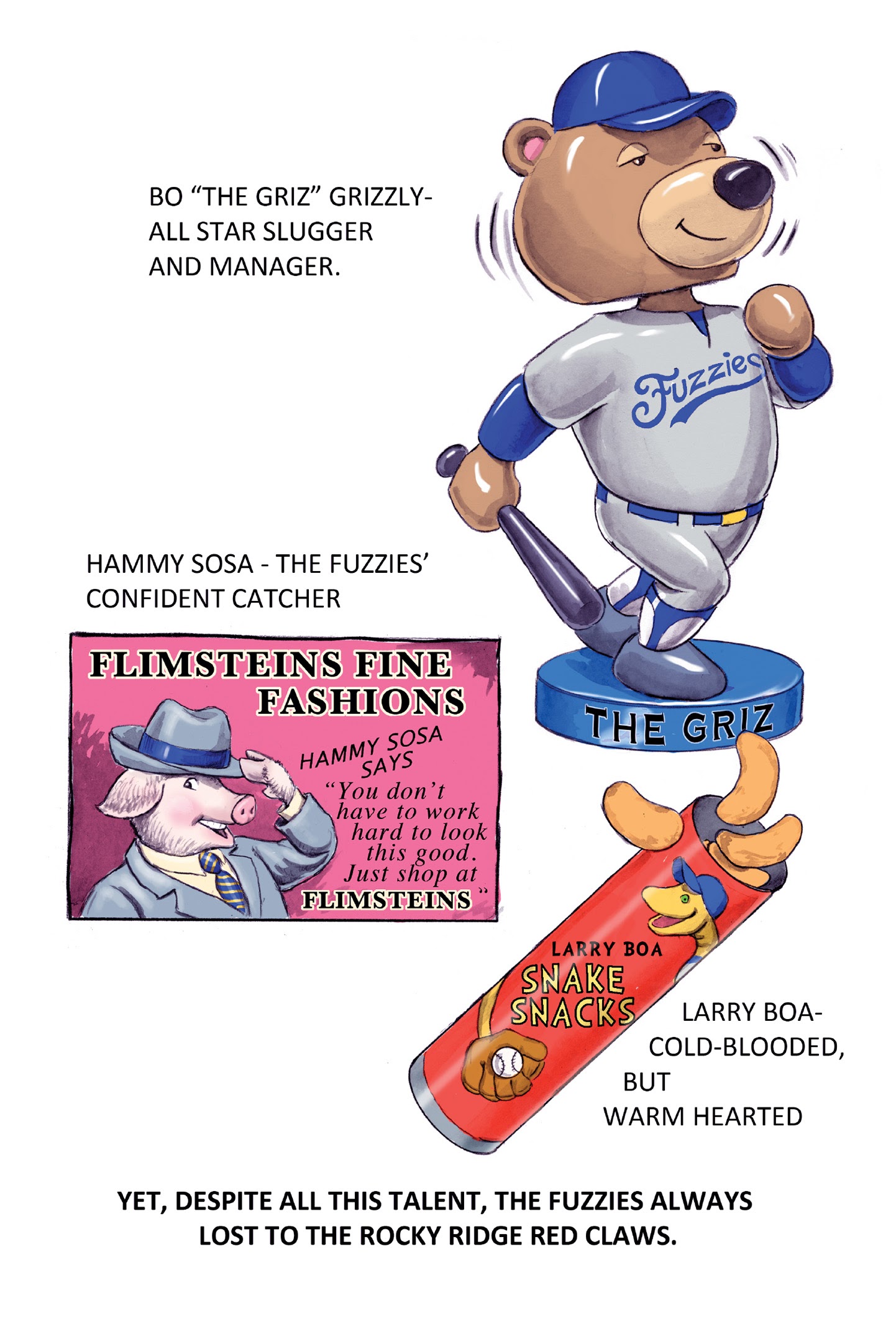Read online Fuzzy Baseball comic -  Issue #1 - 9