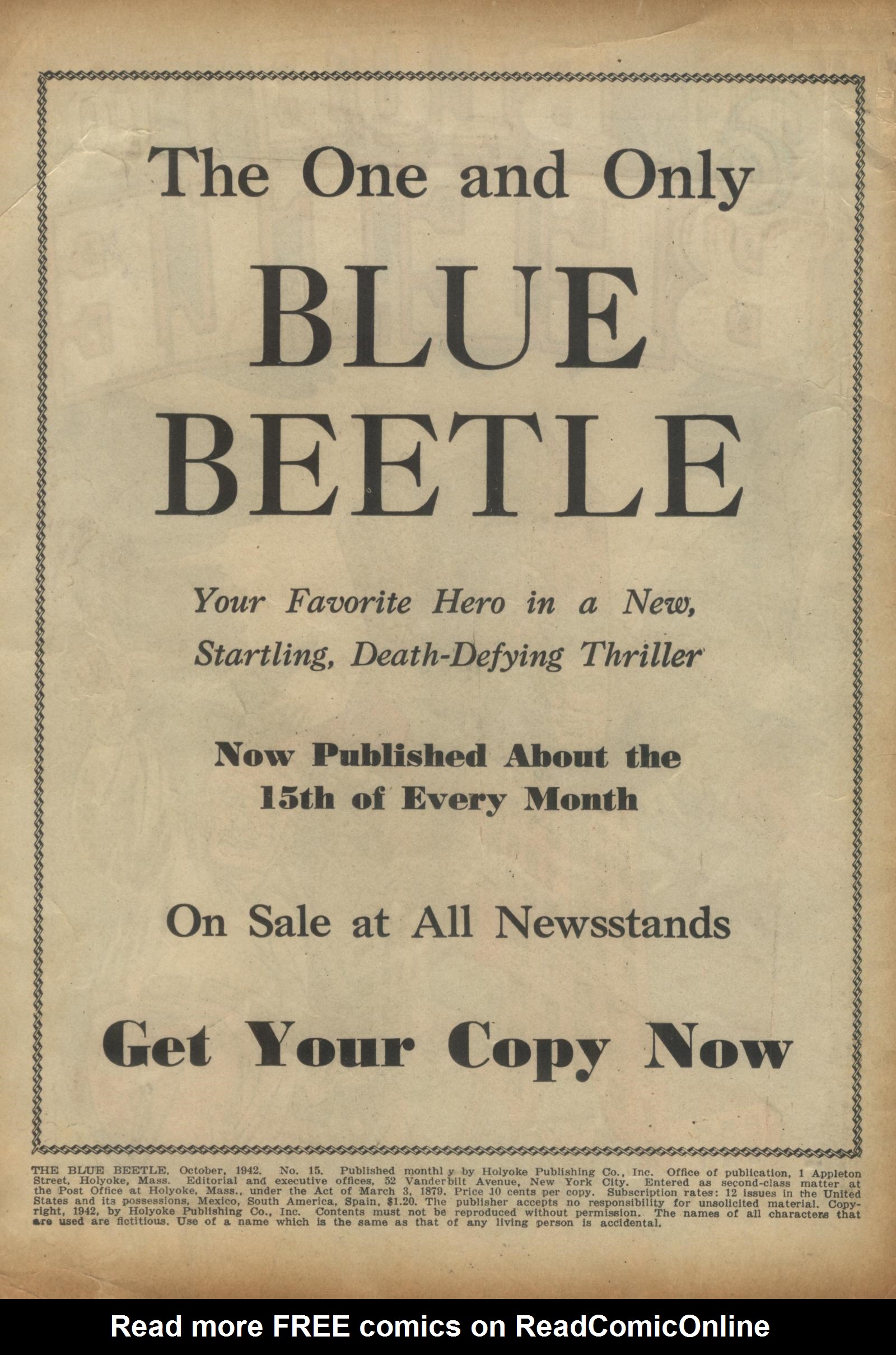 Read online The Blue Beetle comic -  Issue #15 - 2