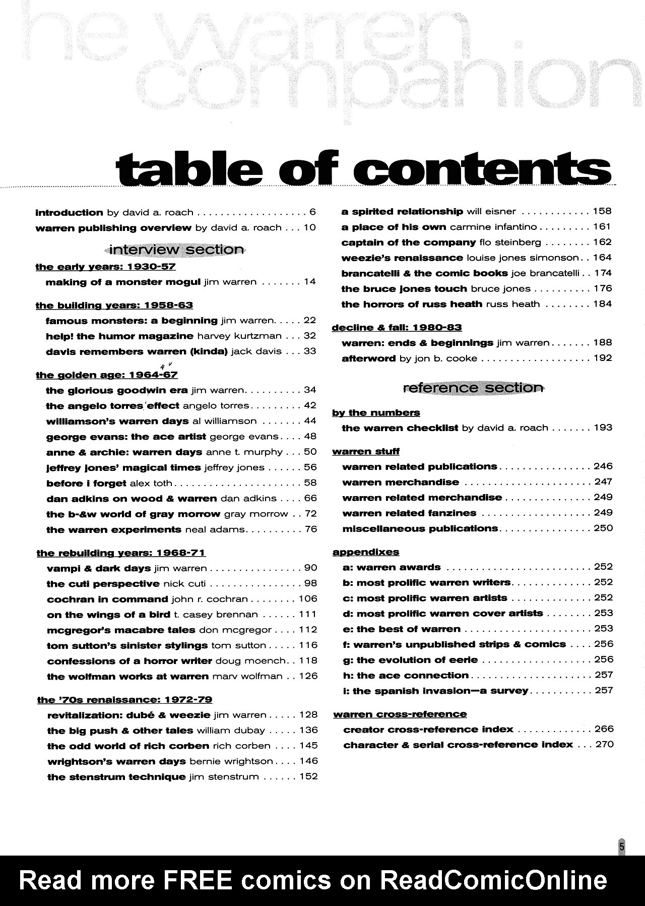 Read online Warren Companion comic -  Issue # TPB (Part 1) - 5