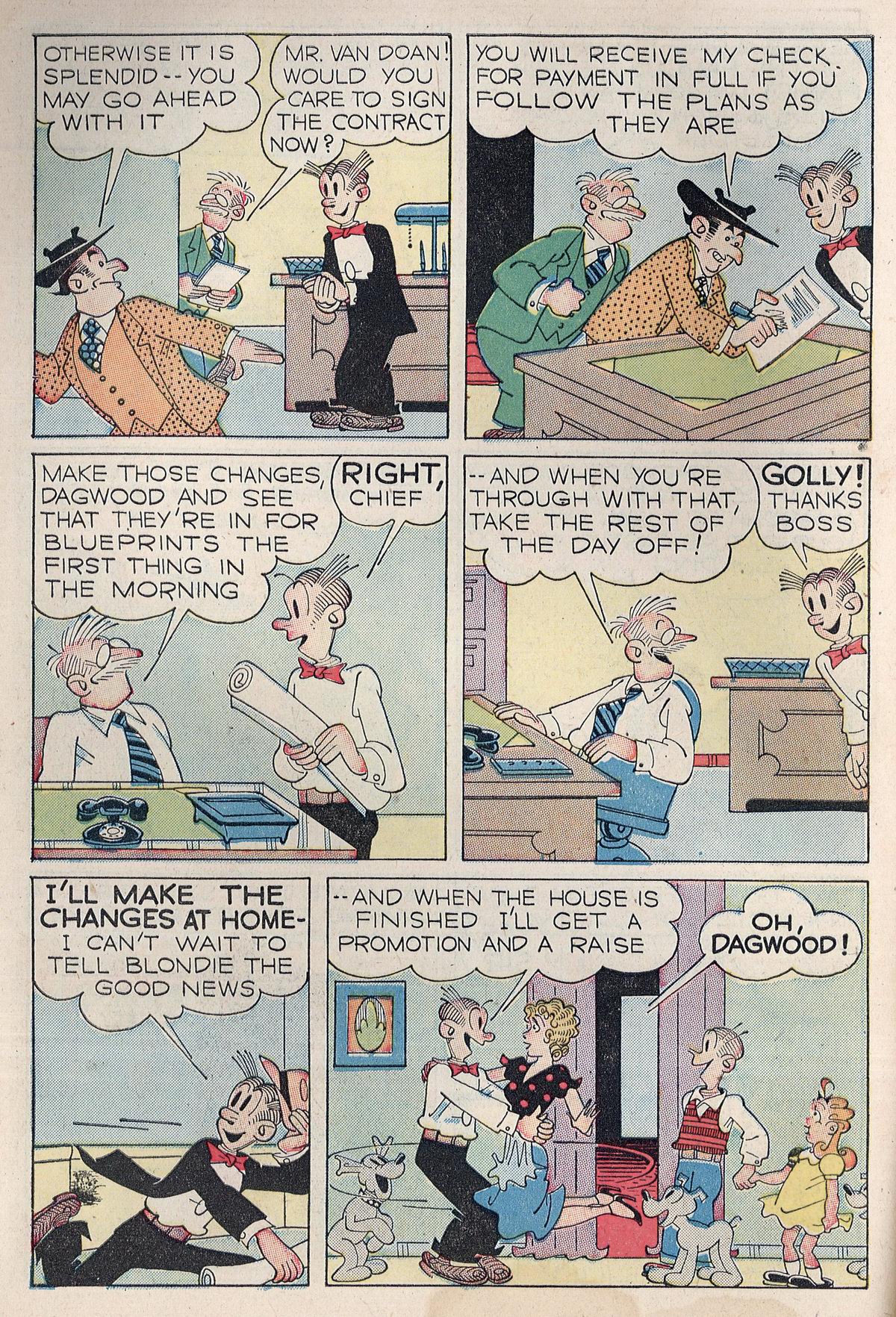 Read online Blondie Comics (1947) comic -  Issue #13 - 8