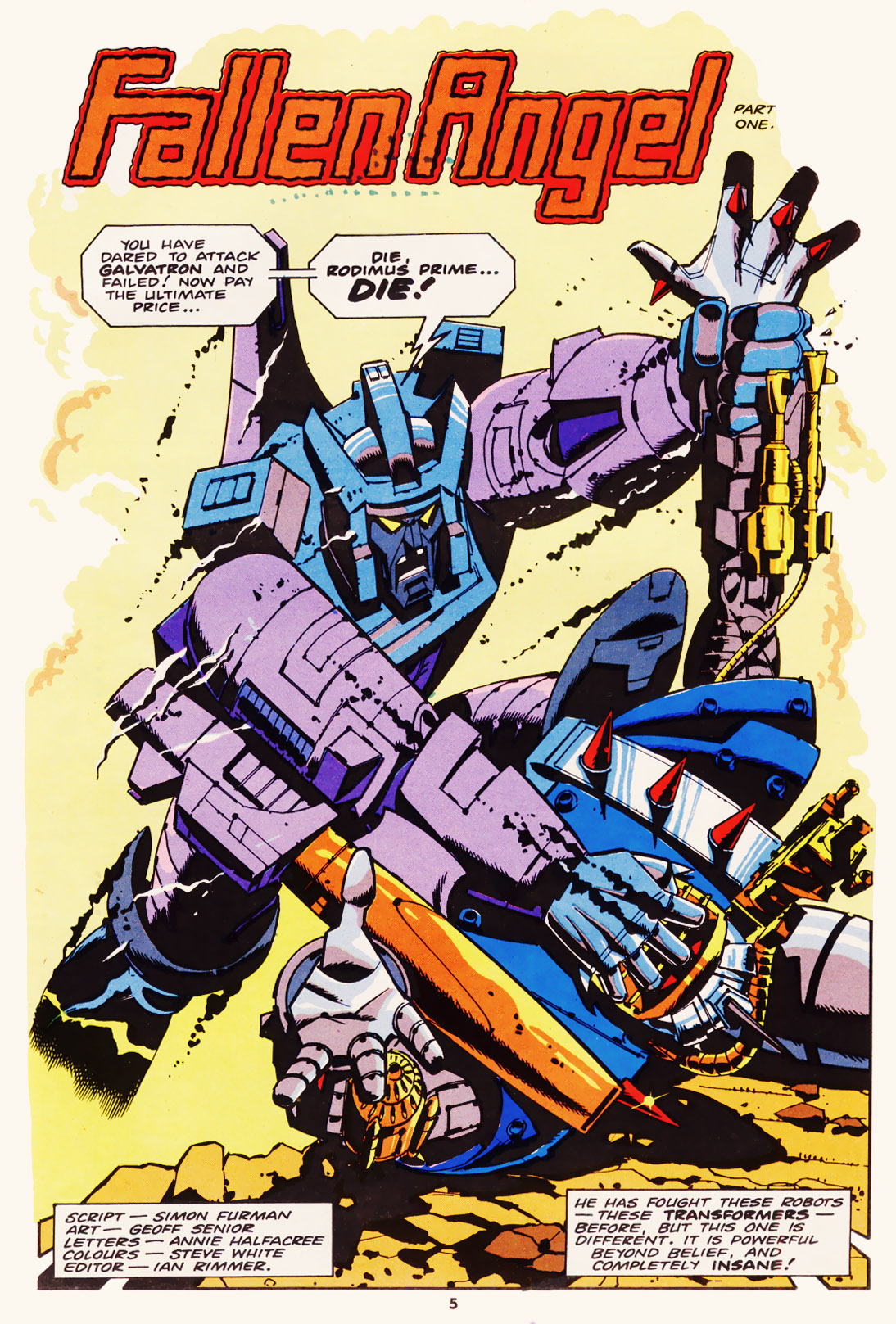 Read online The Transformers (UK) comic -  Issue #101 - 5