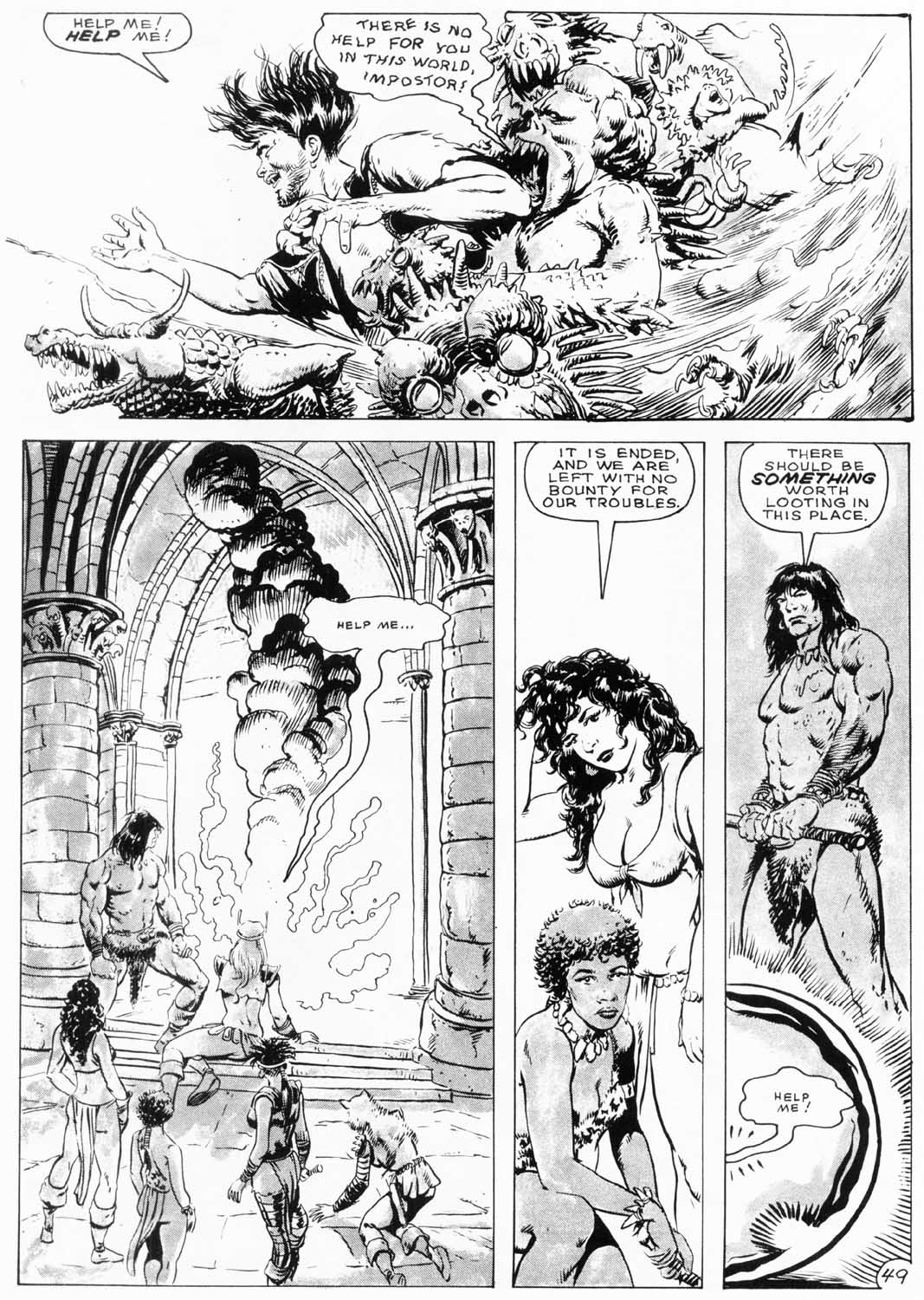 Read online The Savage Sword Of Conan comic -  Issue #154 - 49