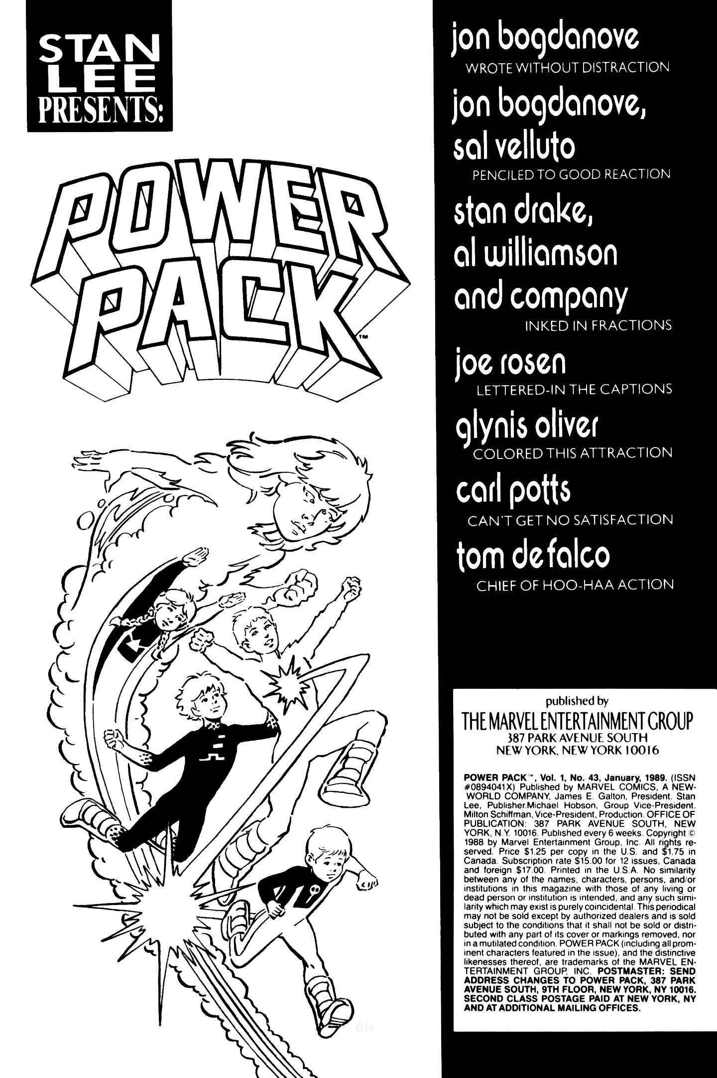 Read online Power Pack (1984) comic -  Issue #43 - 2
