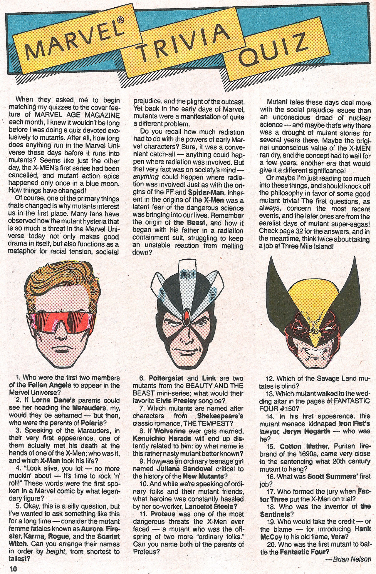 Read online Marvel Age comic -  Issue #58 - 12