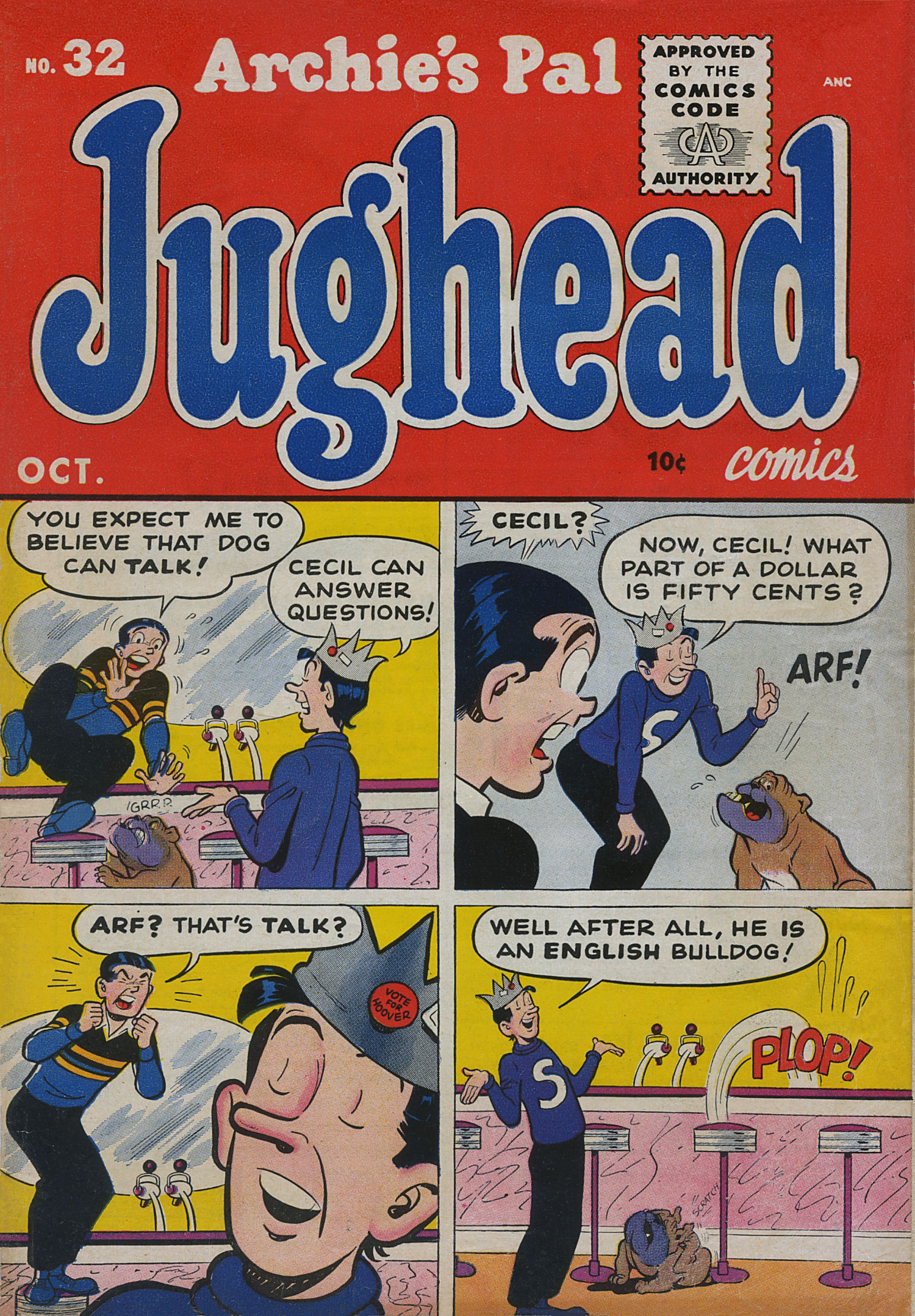 Read online Archie's Pal Jughead comic -  Issue #32 - 1