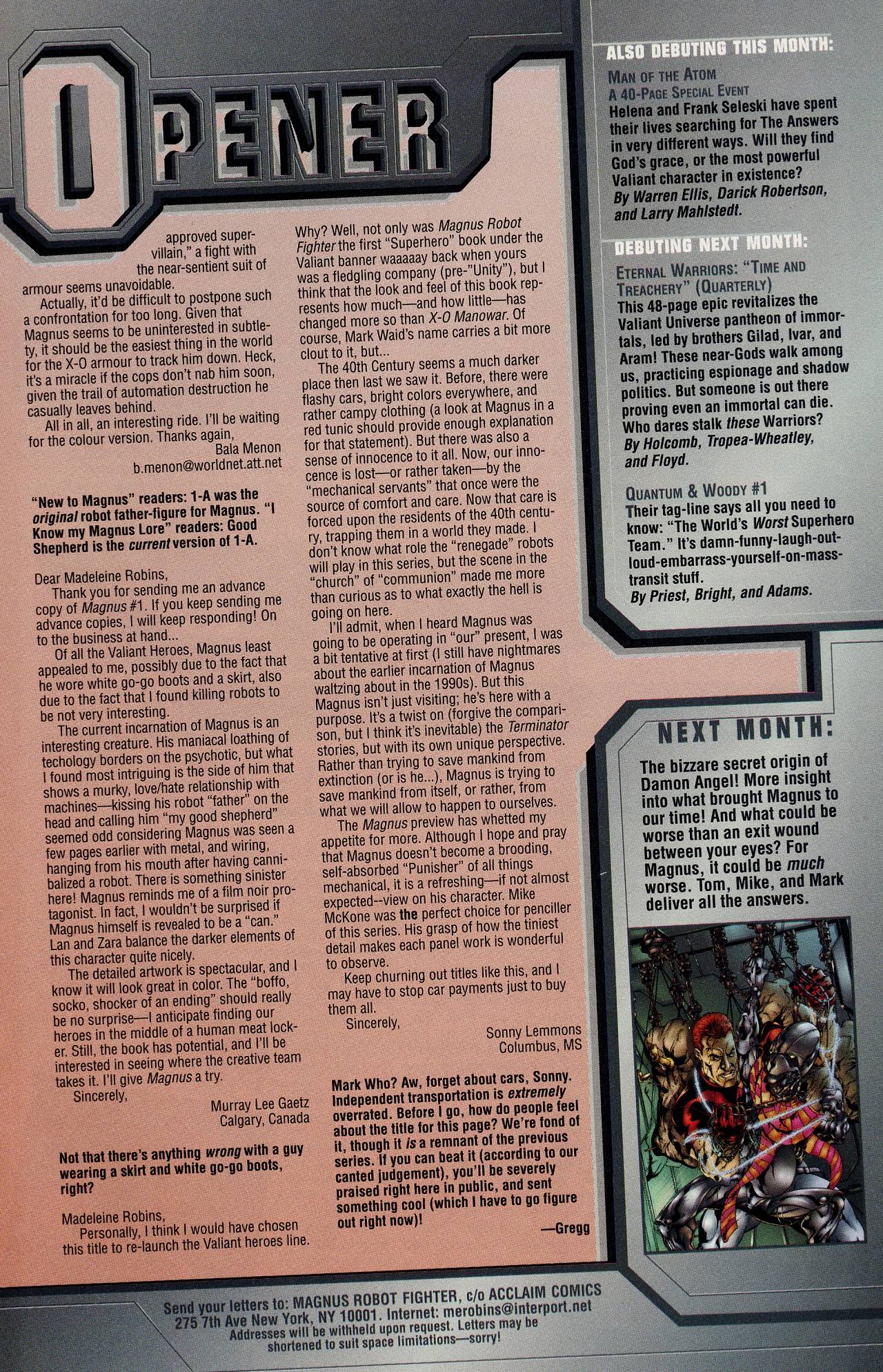 Read online Magnus Robot Fighter (1997) comic -  Issue #1 - 25
