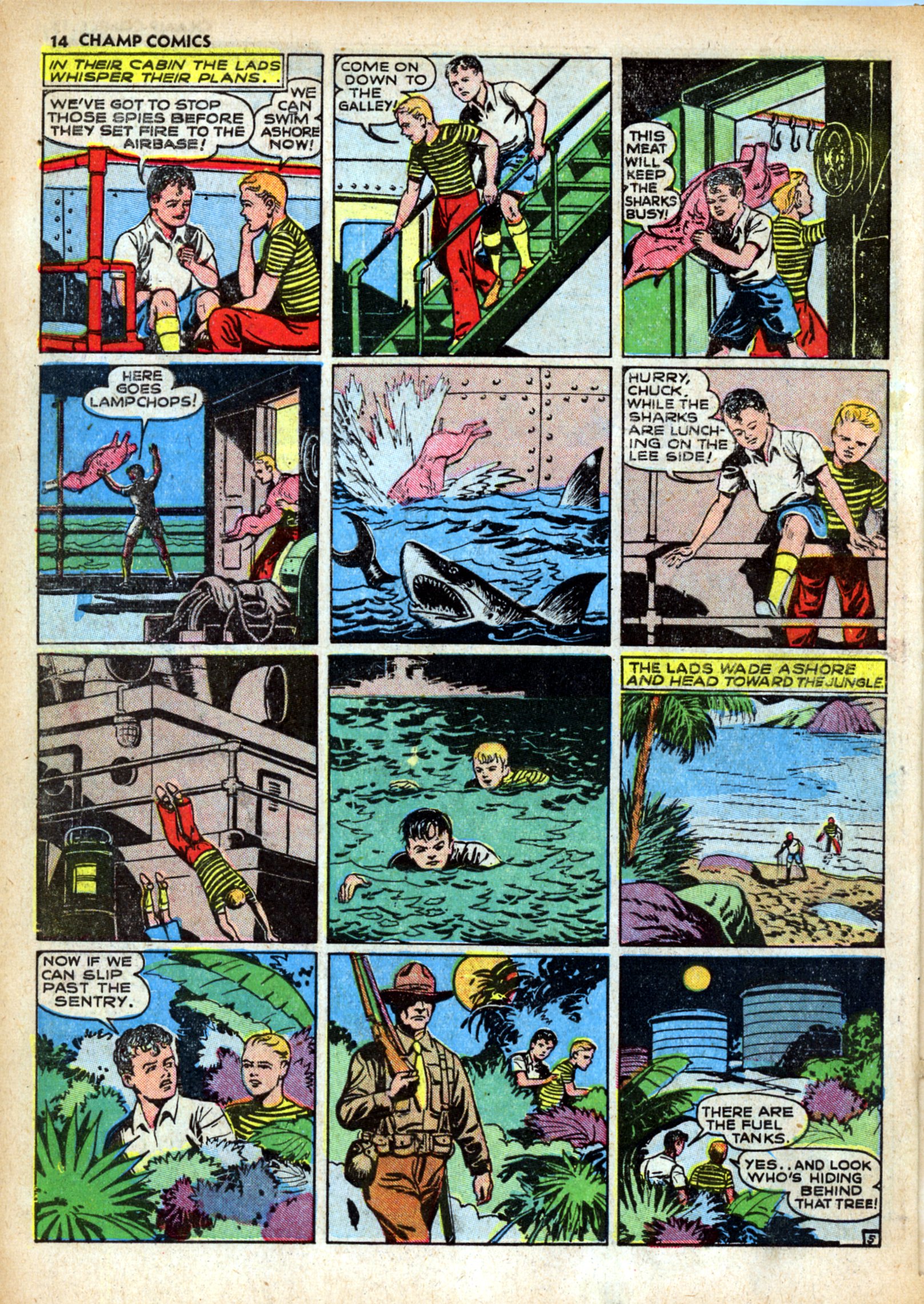 Read online Champ Comics comic -  Issue #15 - 16