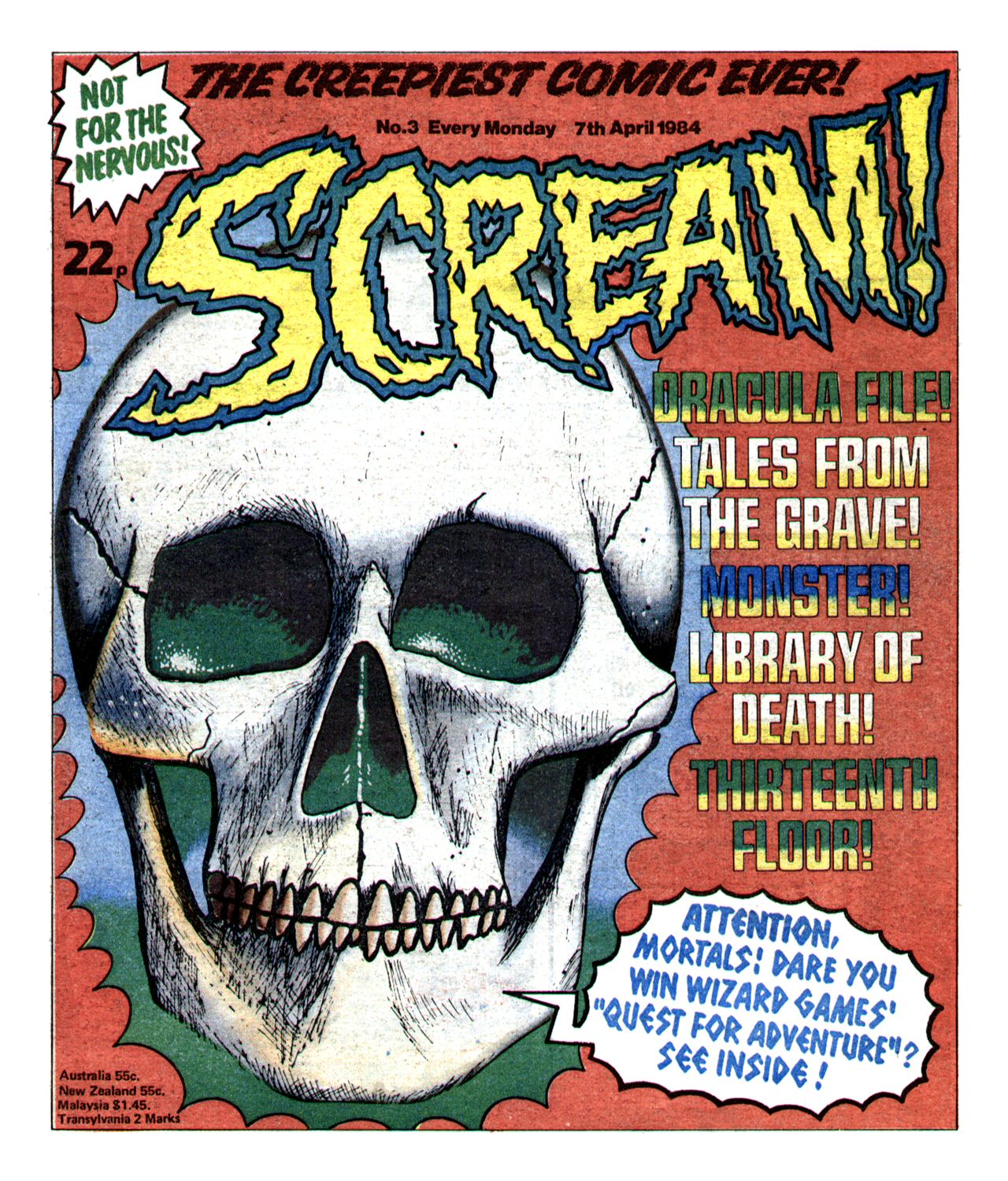 Read online Scream! (1984) comic -  Issue #3 - 1