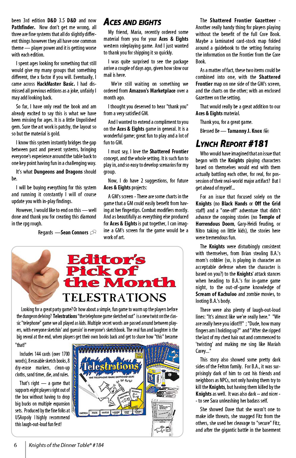 Read online Knights of the Dinner Table comic -  Issue #184 - 8