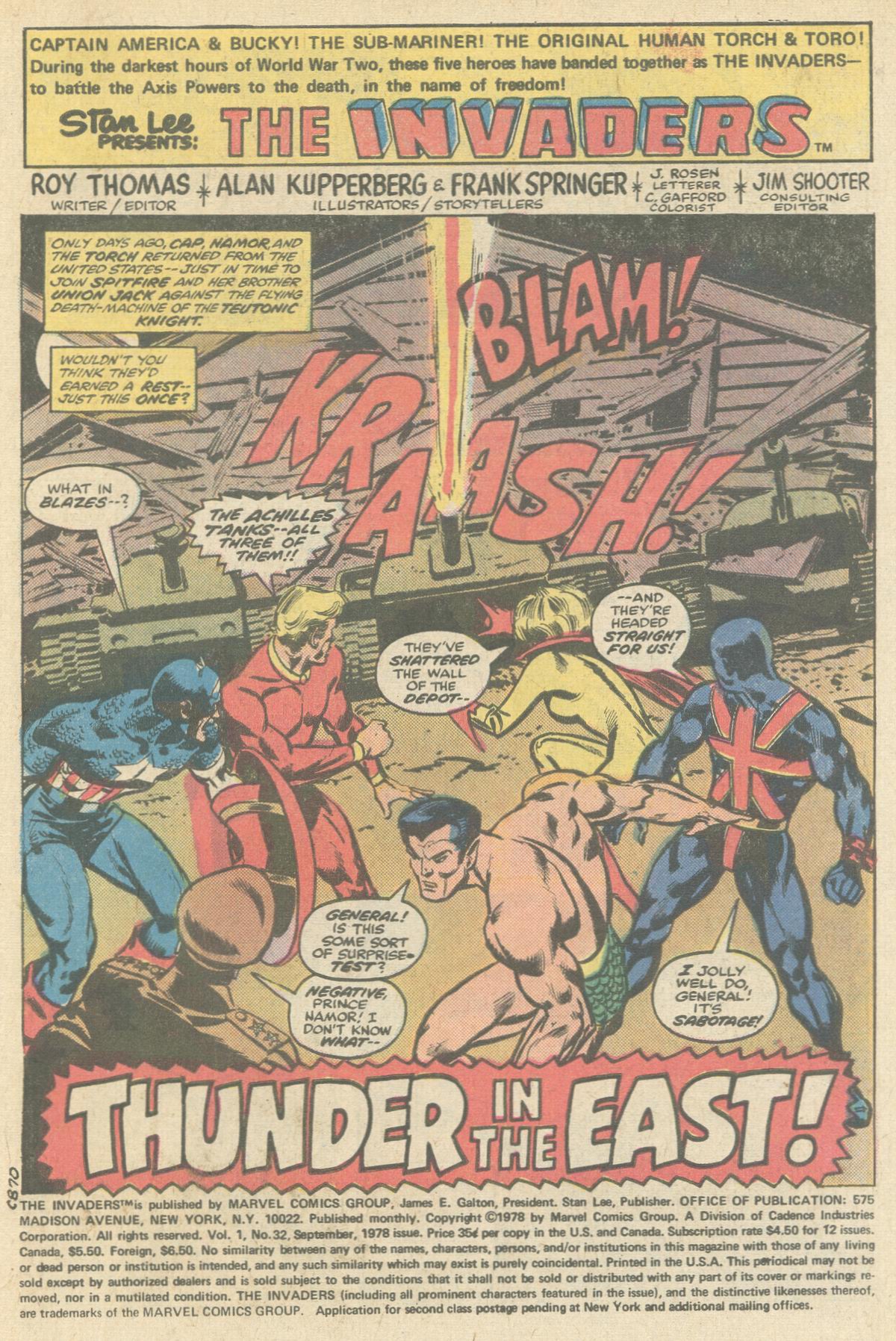 Read online The Invaders (1975) comic -  Issue #32 - 2