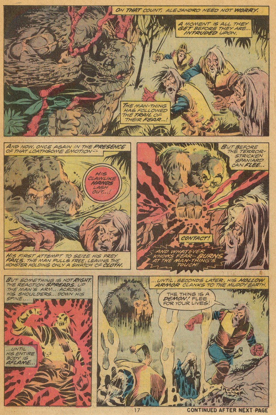 Read online Man-Thing (1974) comic -  Issue #7 - 12