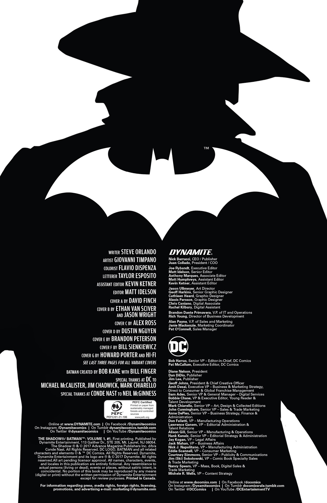 Read online The Shadow/Batman comic -  Issue #1 - 2