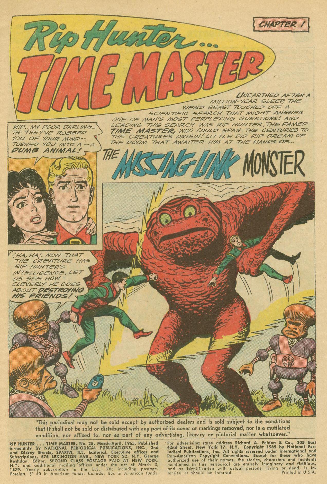 Read online Rip Hunter...Time Master comic -  Issue #25 - 3