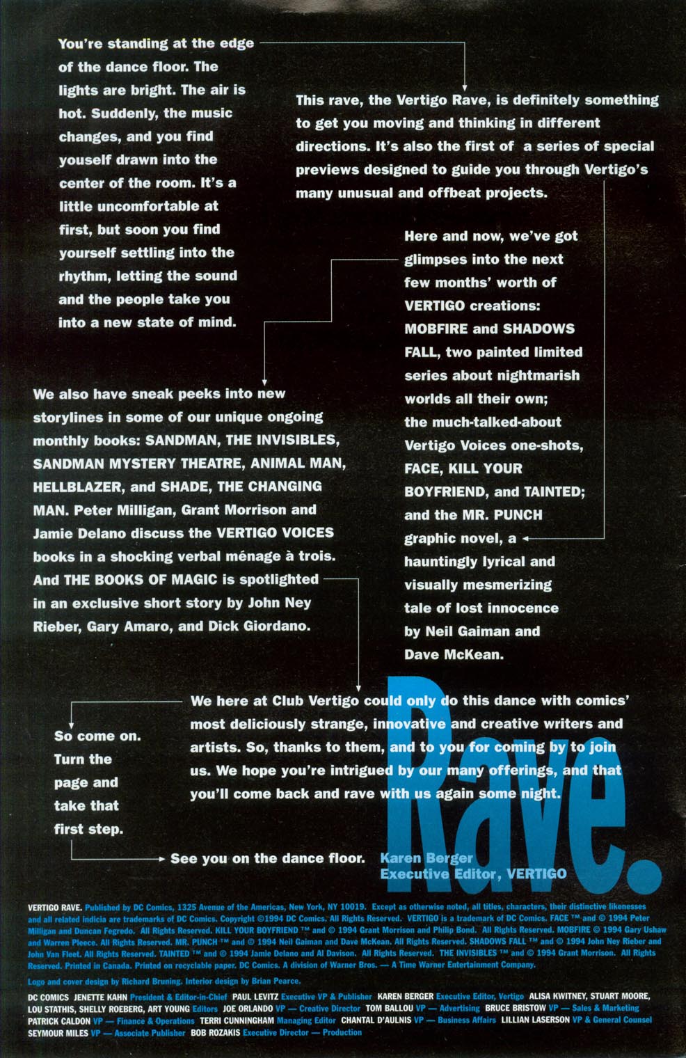 Read online Vertigo Rave comic -  Issue # Full - 2