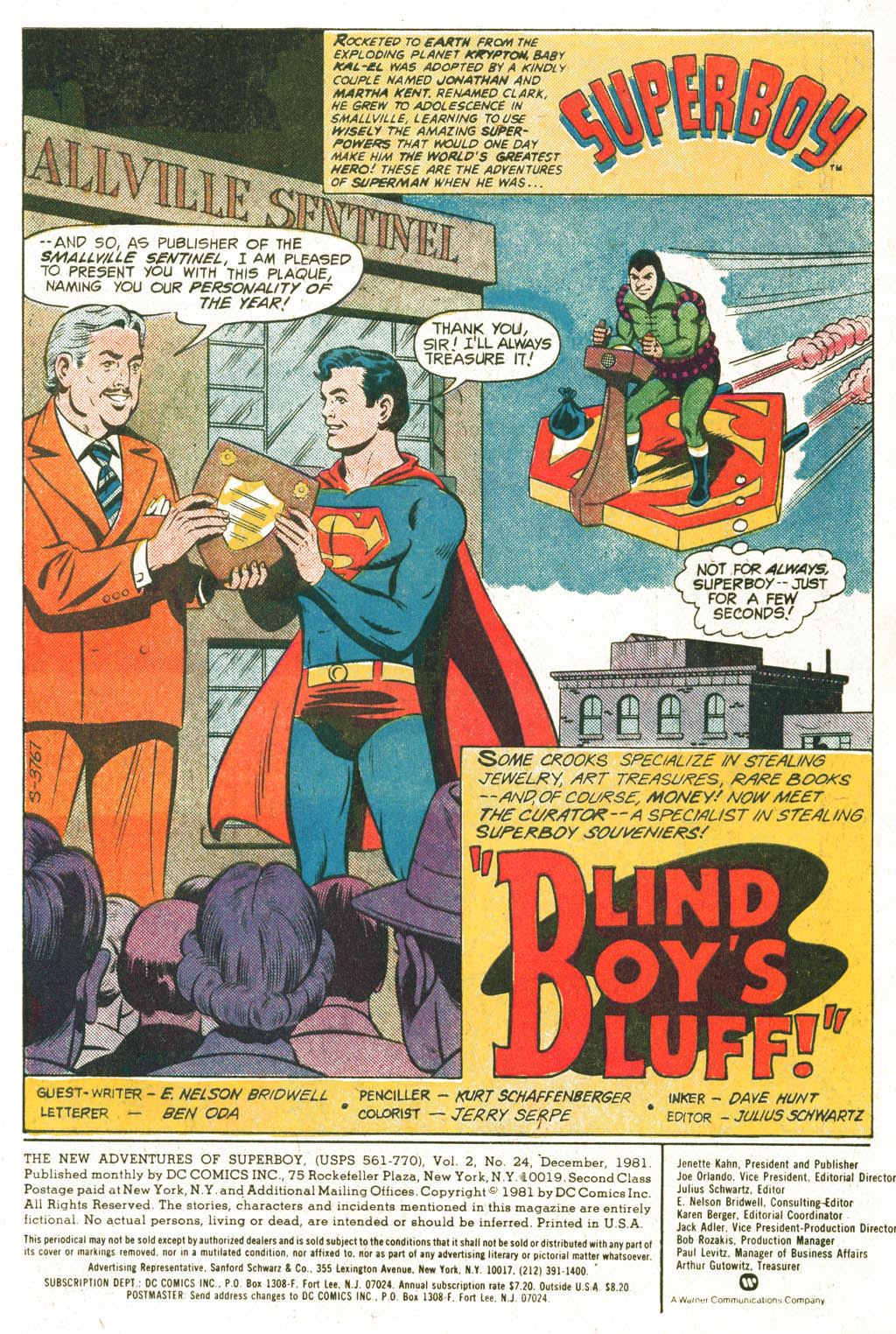 The New Adventures of Superboy 24 Page 1