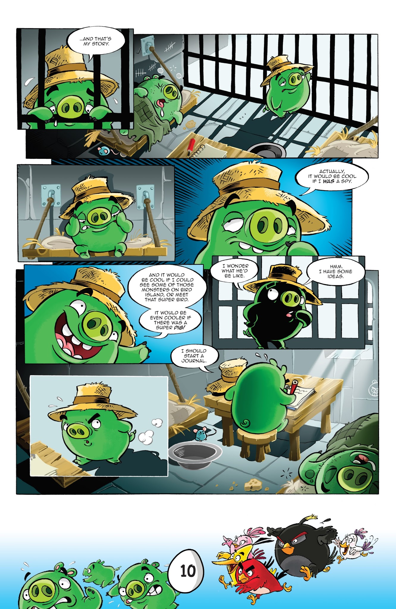 Read online Angry Birds Comics Quarterly comic -  Issue # Issue Monsters and Mistletoe - 12